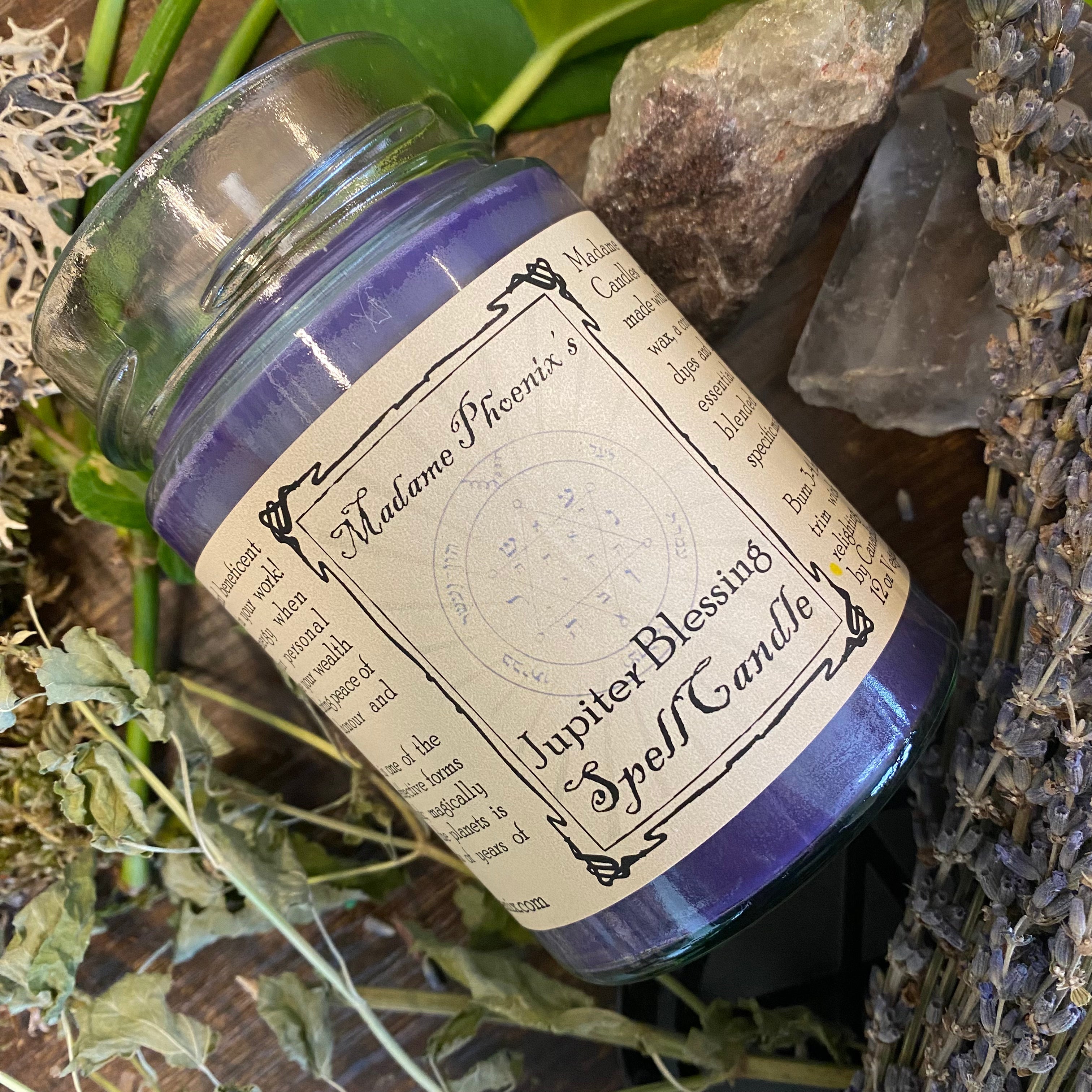 Planetary Magic Jupiter Blessing Spell Candle