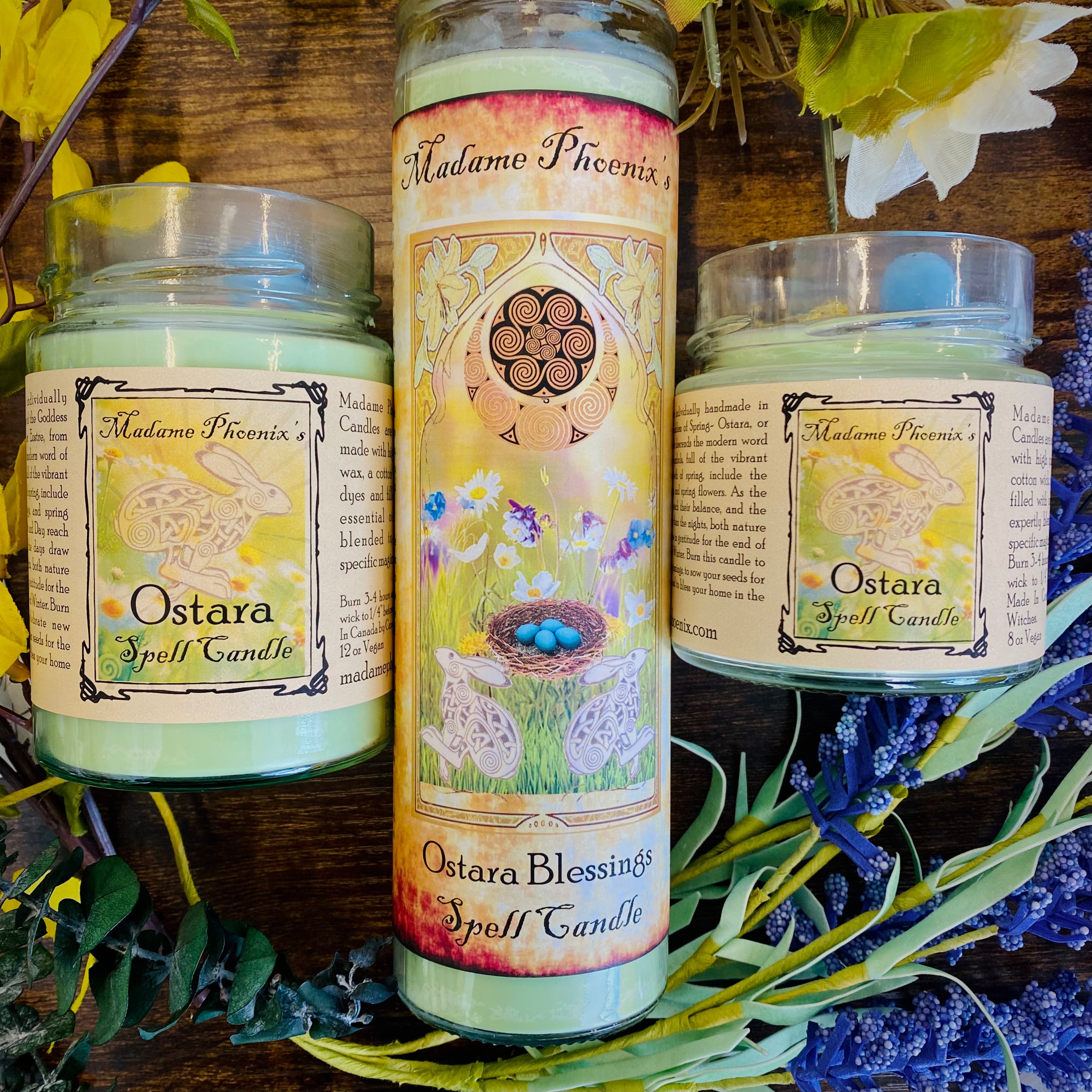 Ostara Spring Blessing Candle