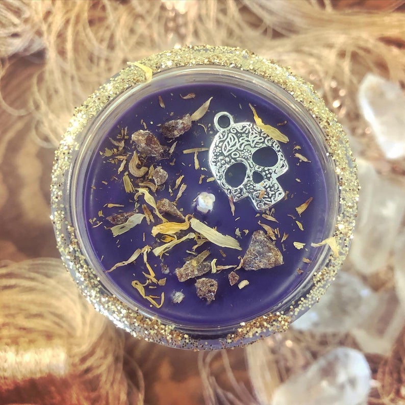 Day of the Dead Ancestor Offering Magic Spell Candle