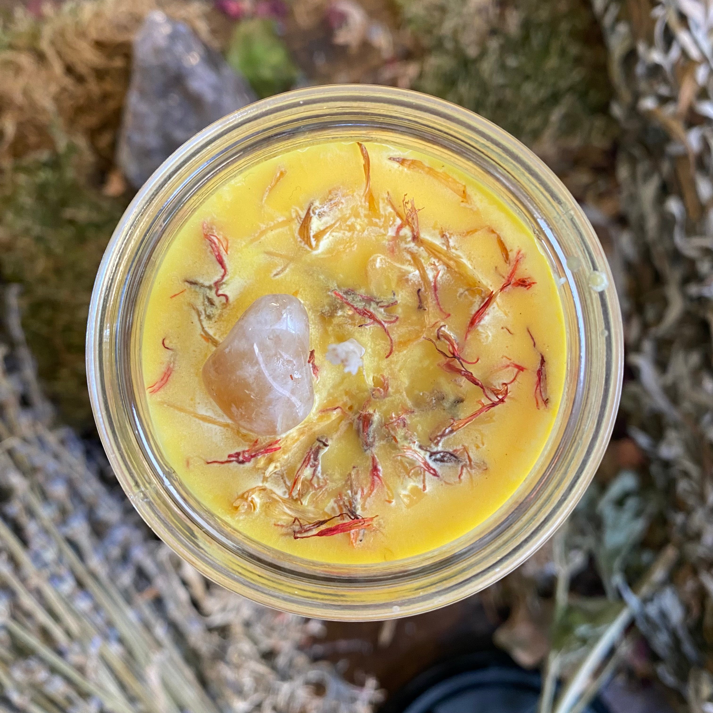 Crystal Magic Citrine Spell Candle