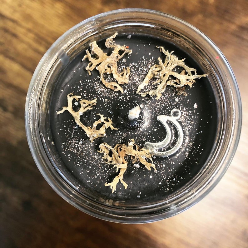 New Moon Ritual Spell Candle