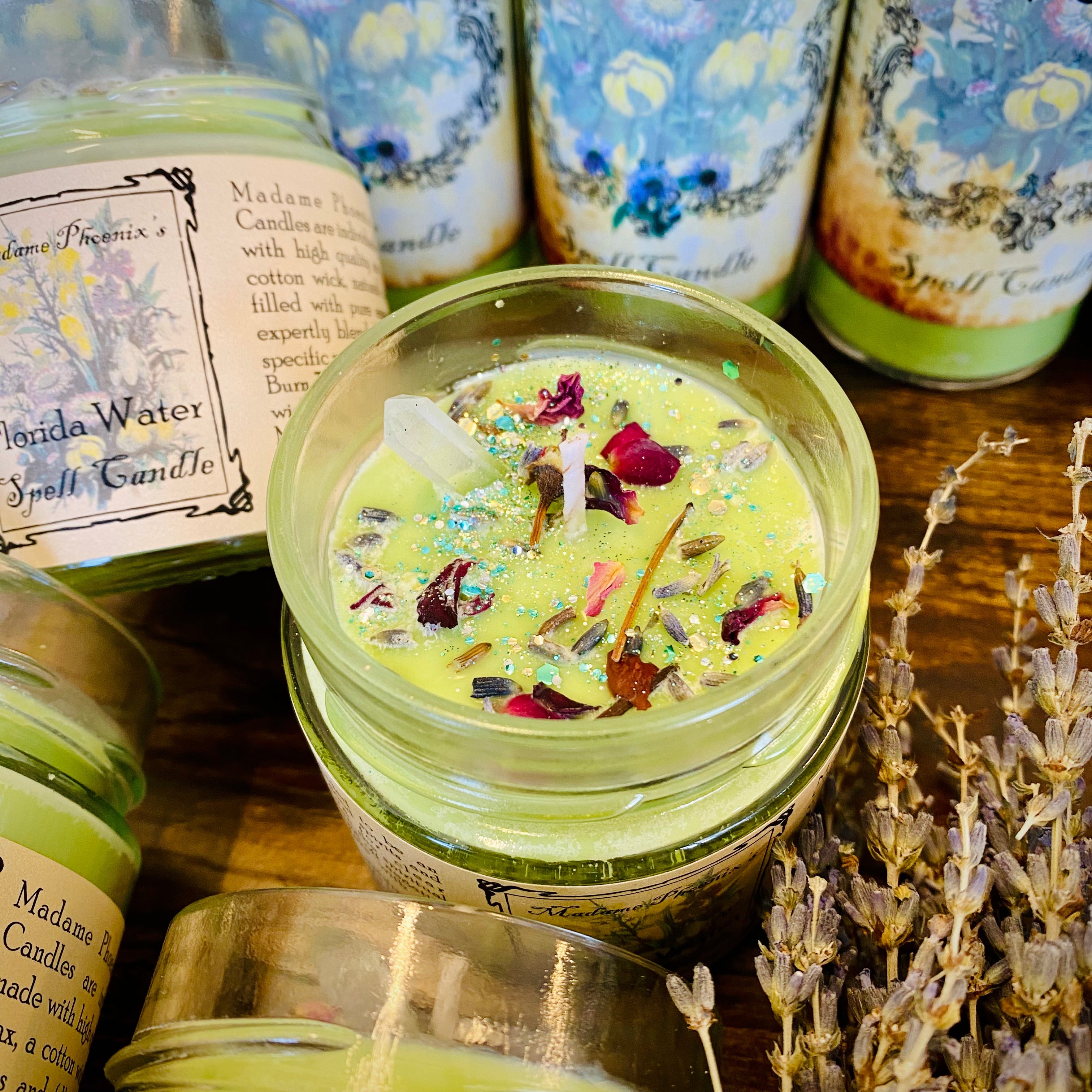 Florida Water Blessing Candle