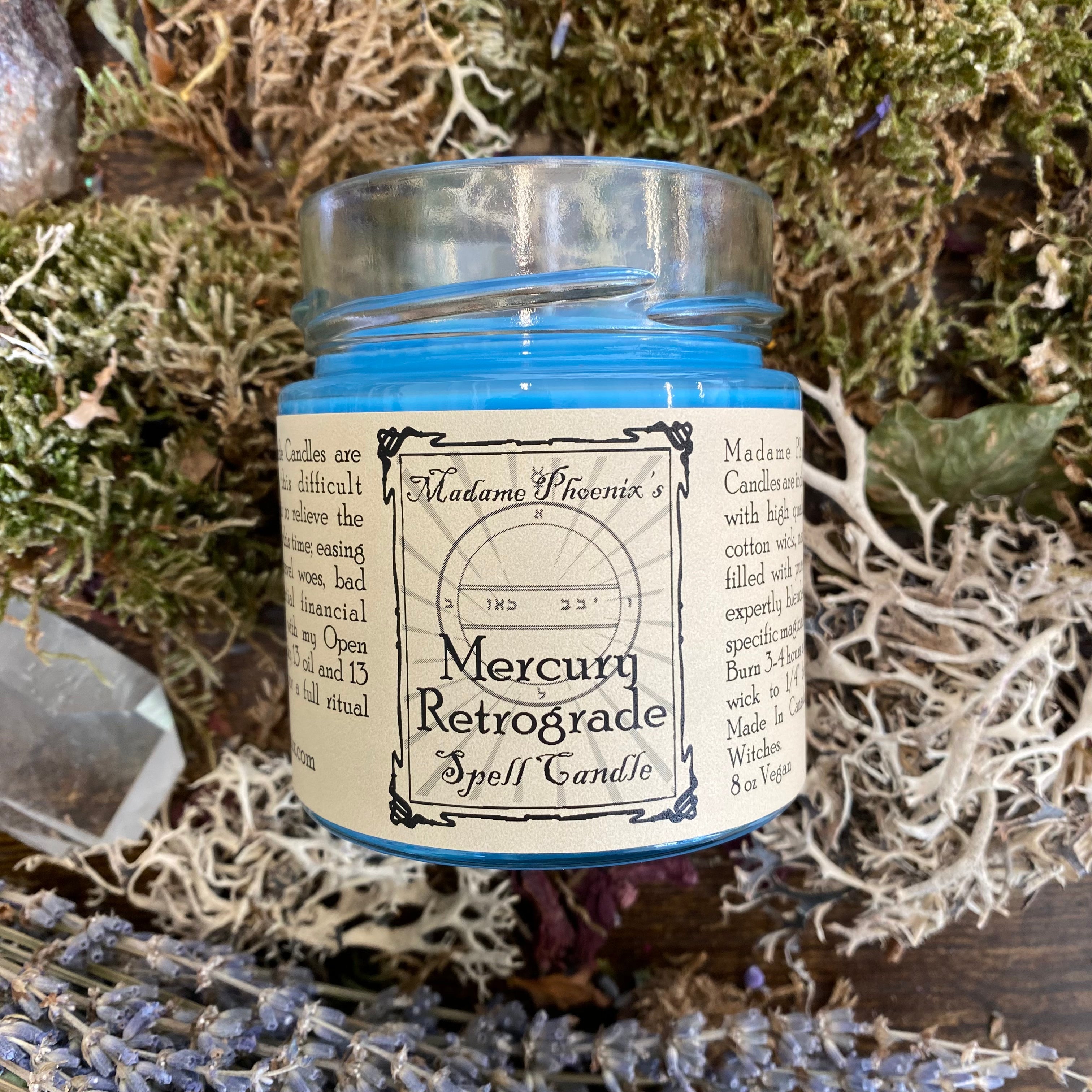 Planetary Magic Mercury Retrograde Spell Candle