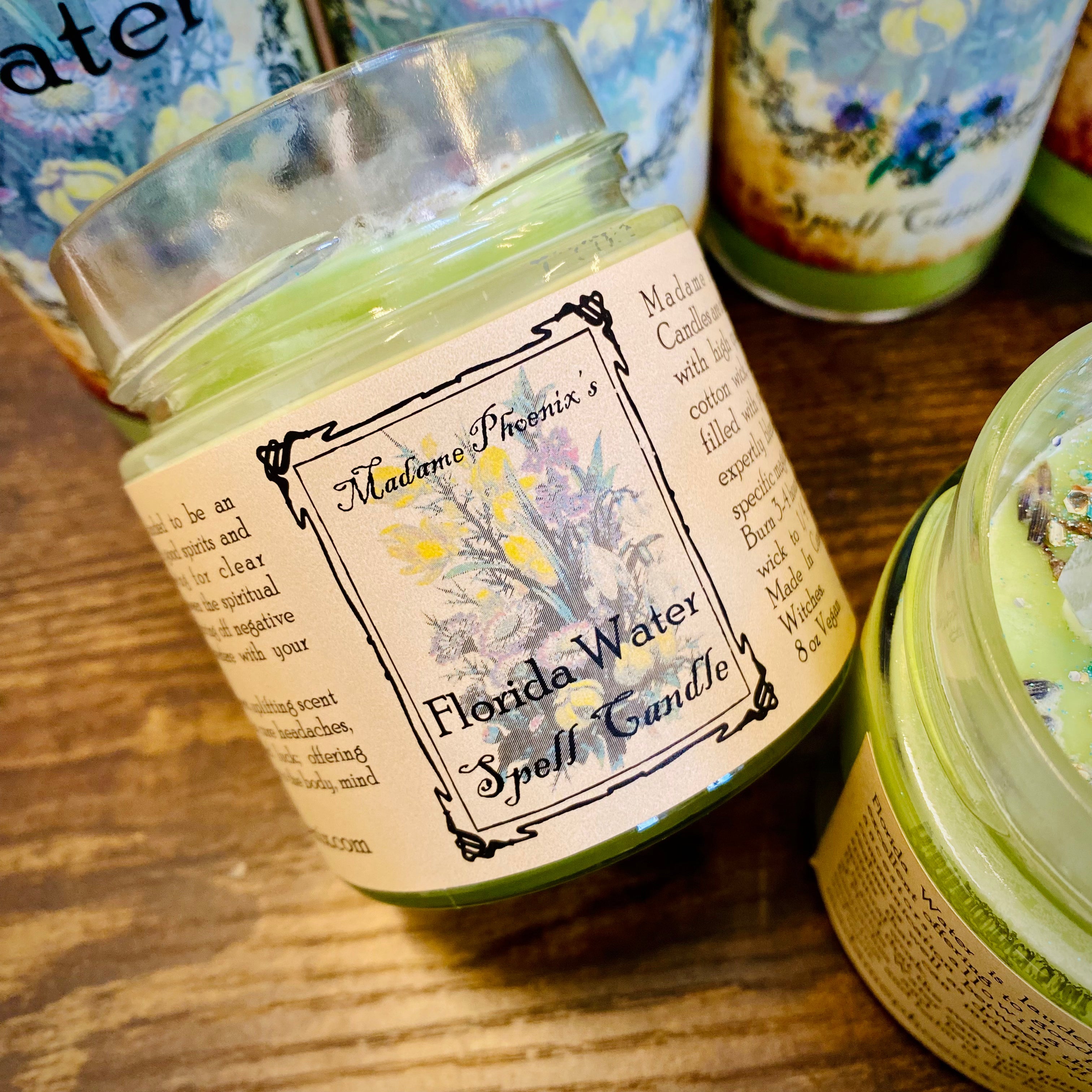 Florida Water Blessing Candle