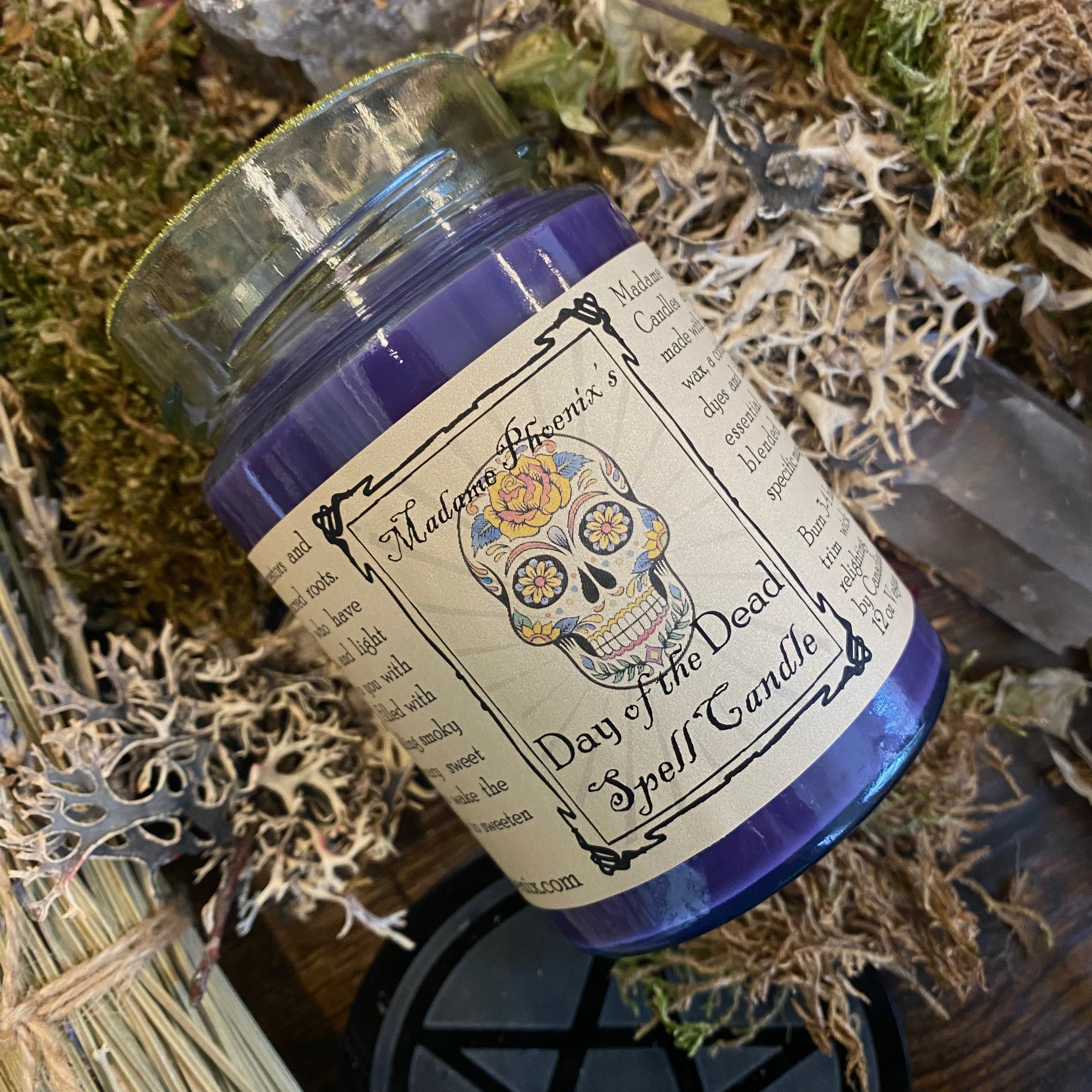 Day of the Dead Ancestor Offering Magic Spell Candle