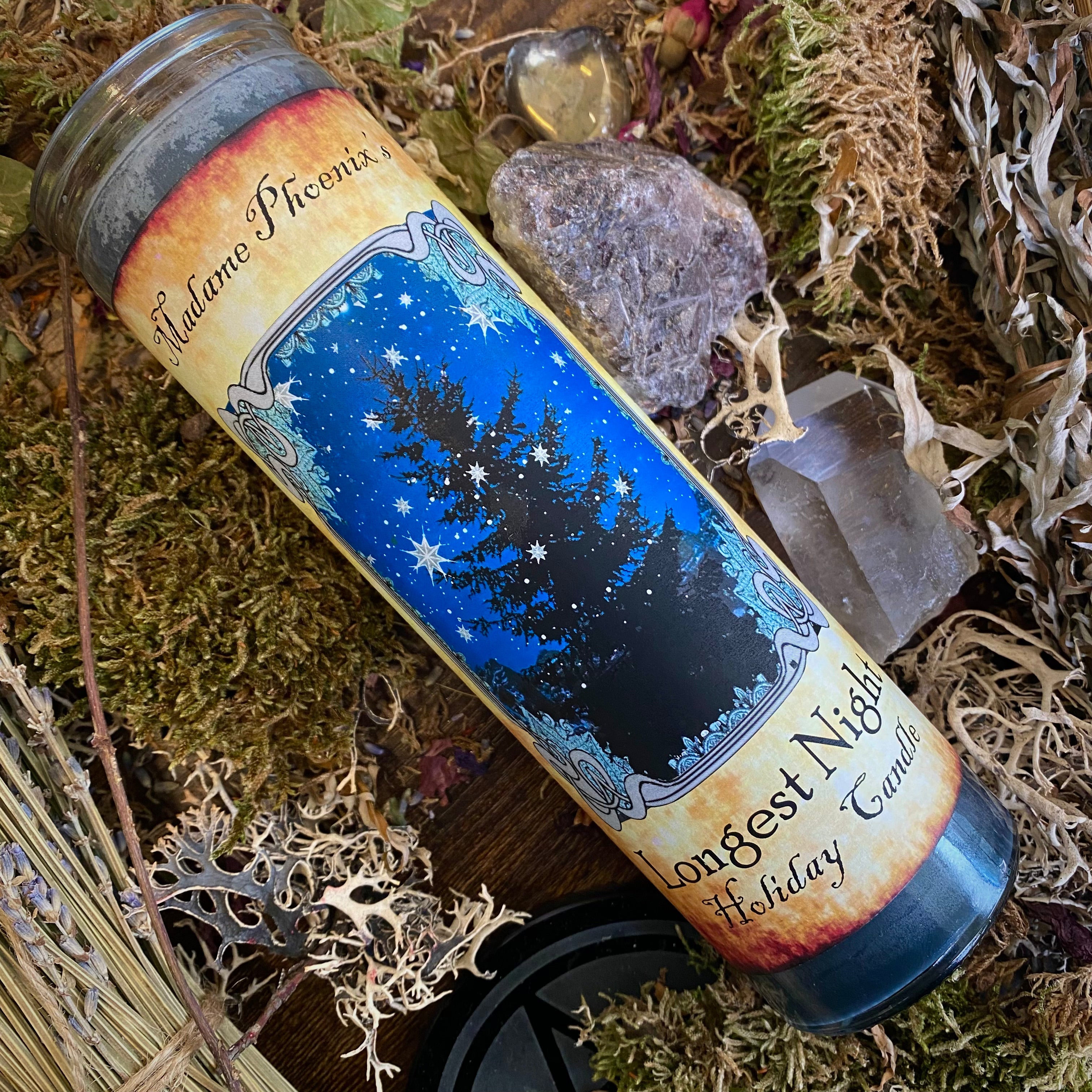 Longest Night Solstice Ritual Spell Candle
