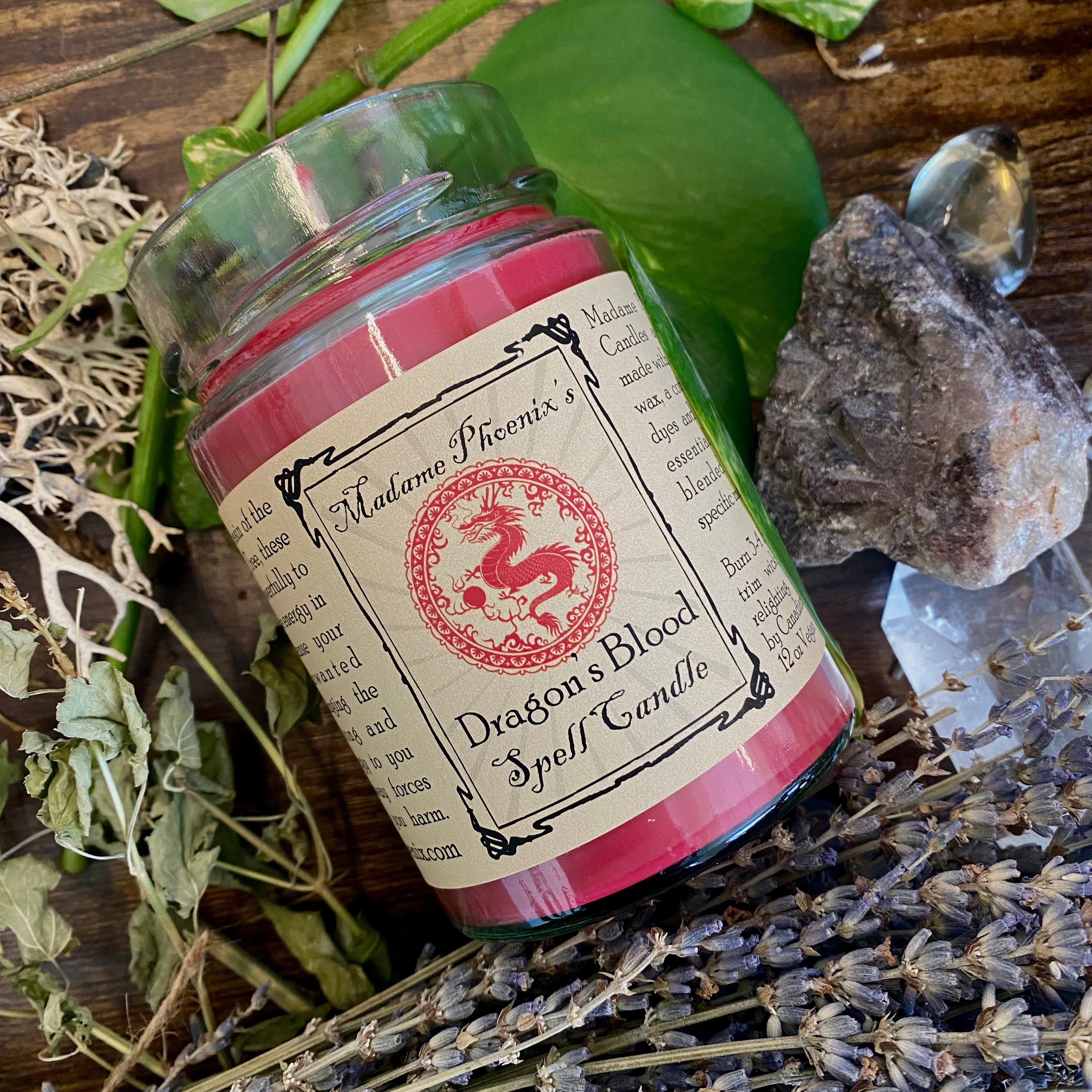 Dragon's Blood Purification Spell Blessing Candle