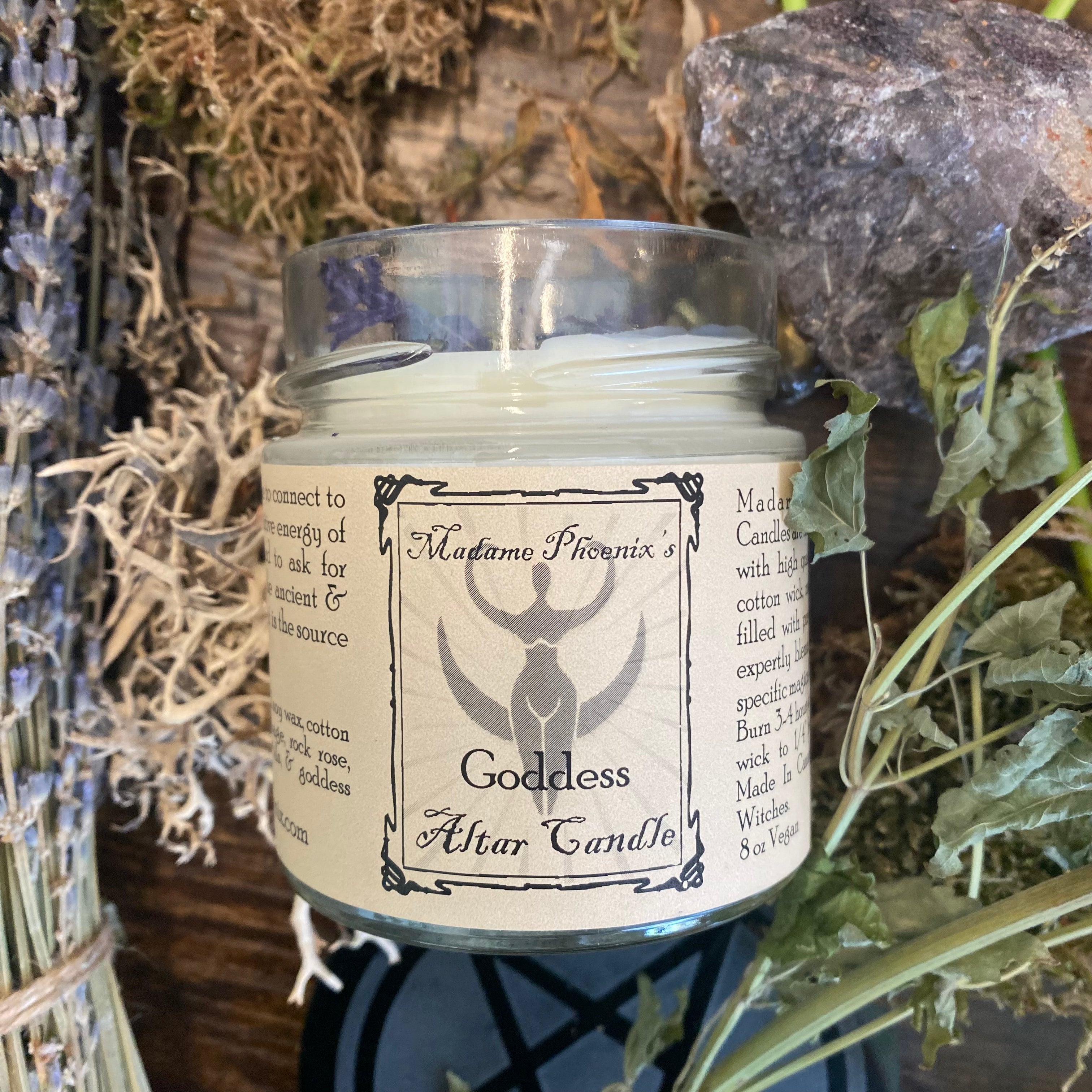 Goddess Blessing Spell Candle