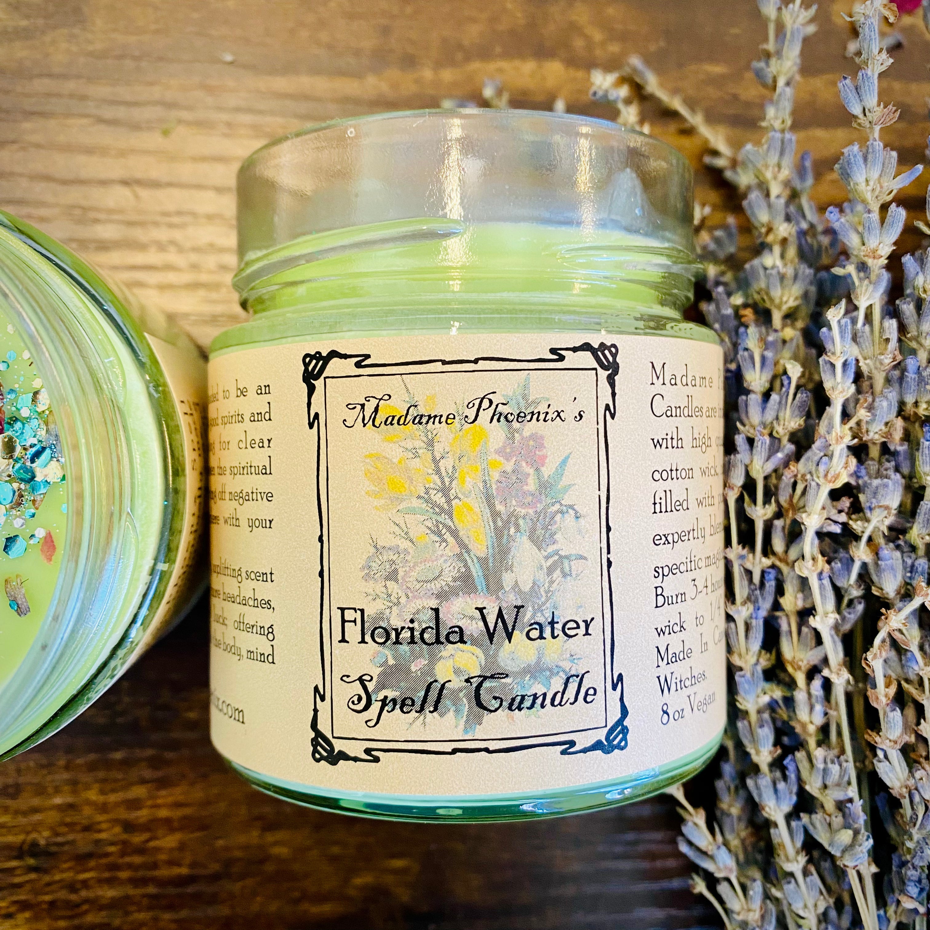 Florida Water Blessing Candle