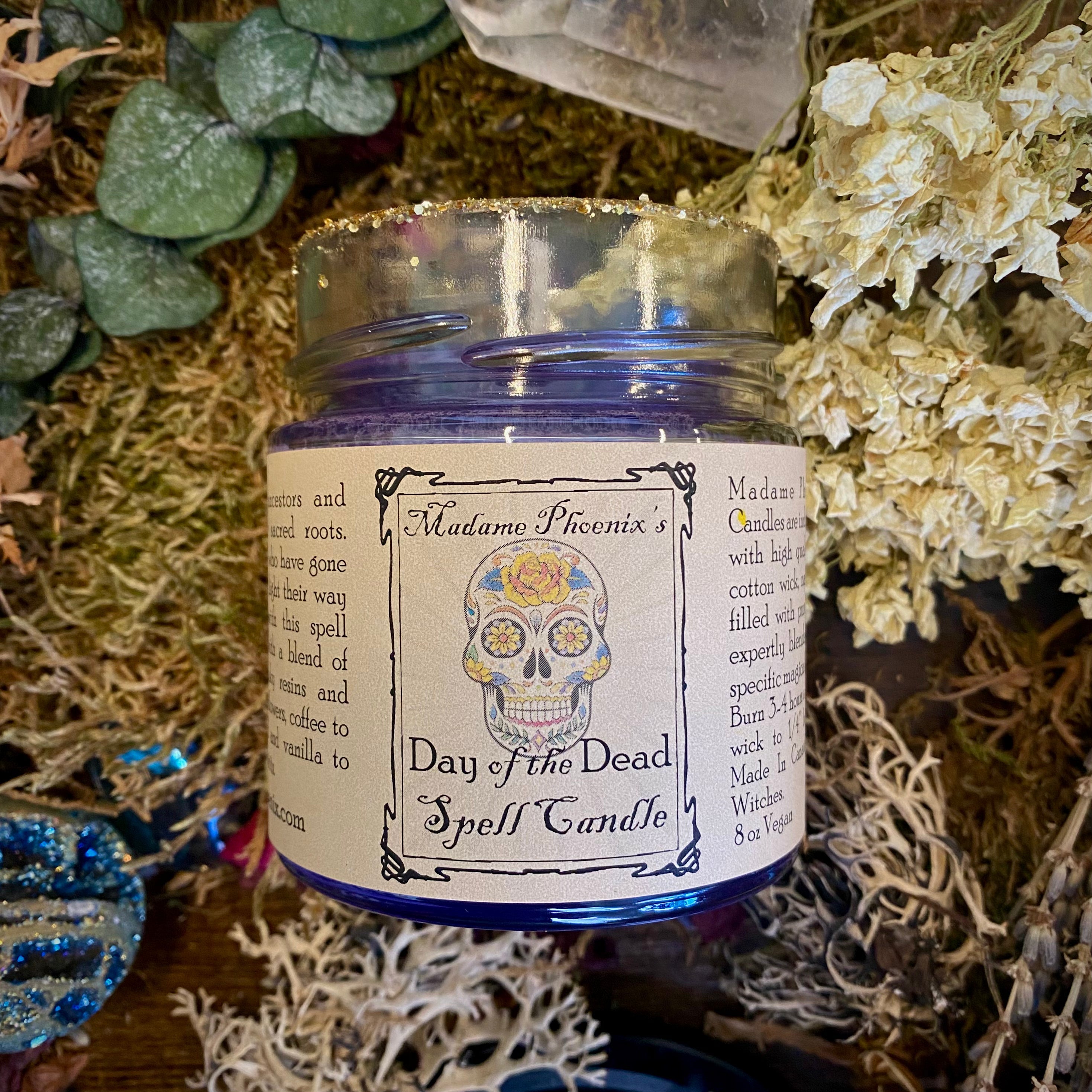 Day of the Dead Ancestor Offering Magic Spell Candle