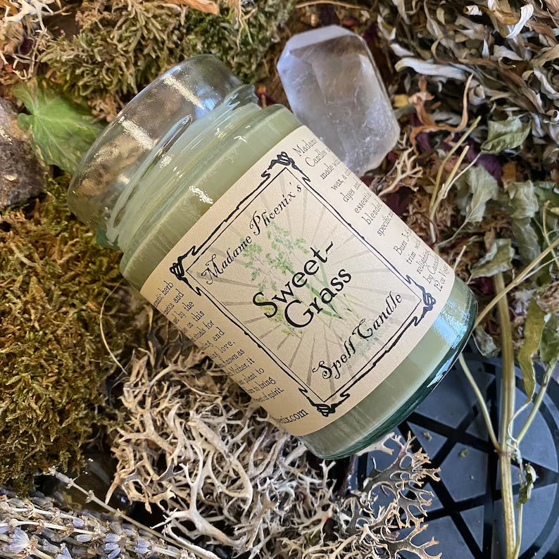 Sweetgrass Blessing Magic Spell Aromatherapy Candle