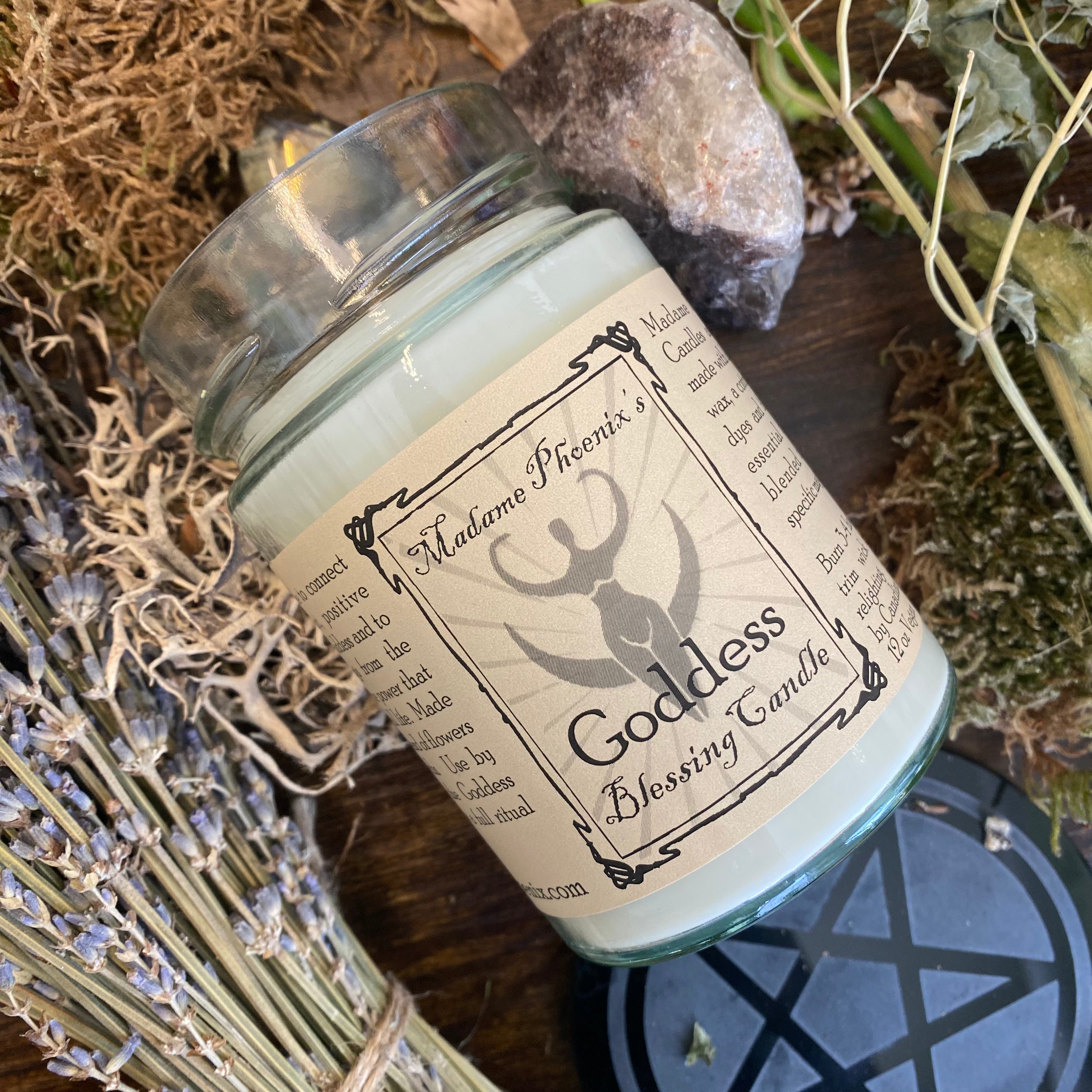 Goddess Blessing Spell Candle