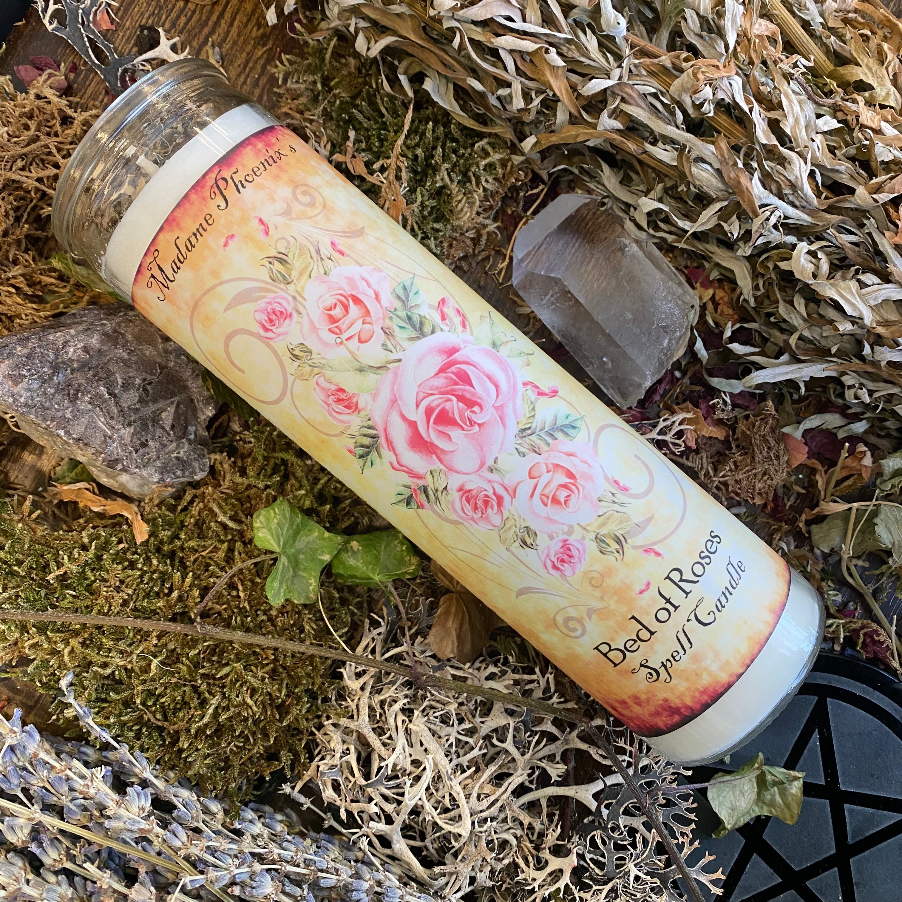 Bed of Roses Spell Candle