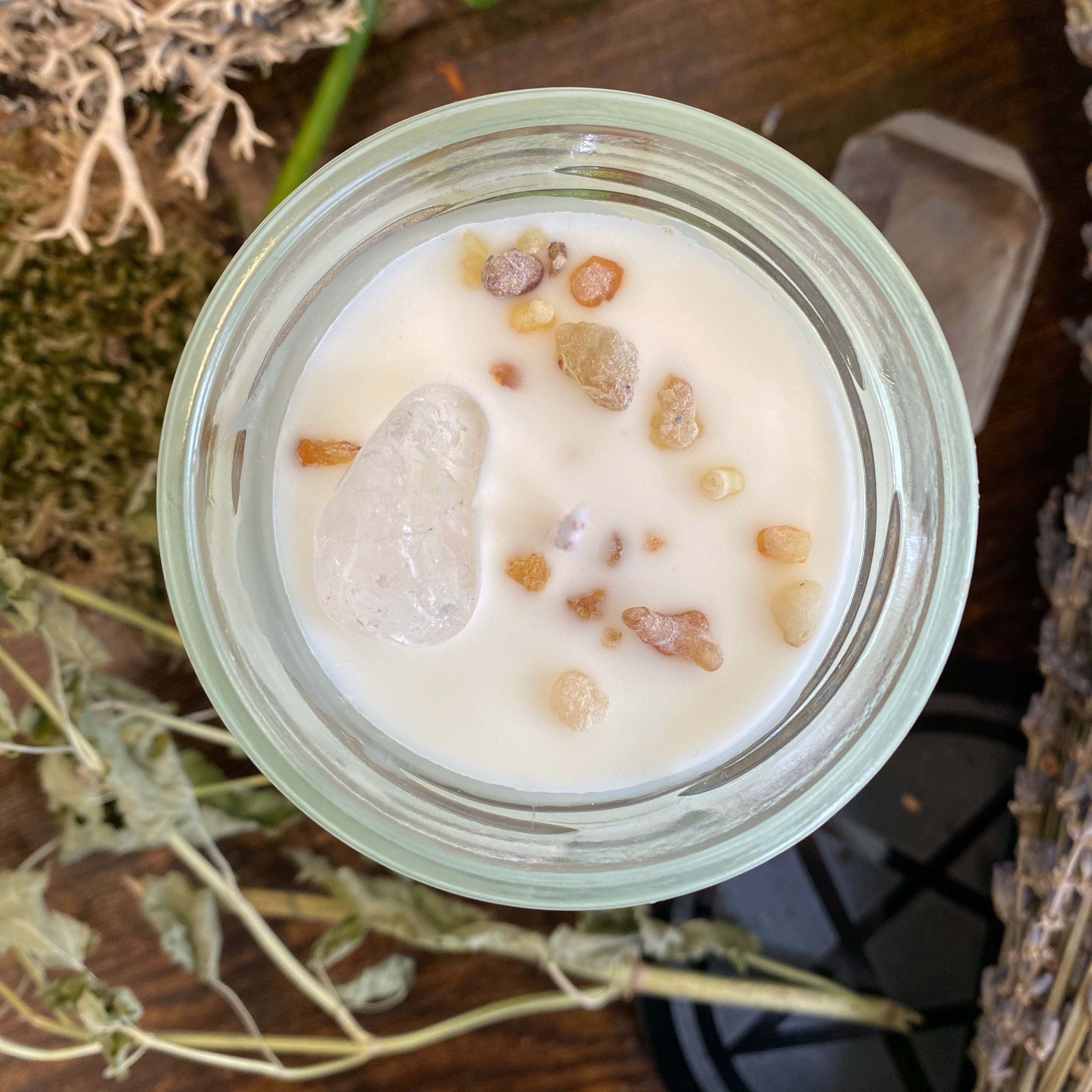 Crystal Magic Clear Quartz Spell Candle