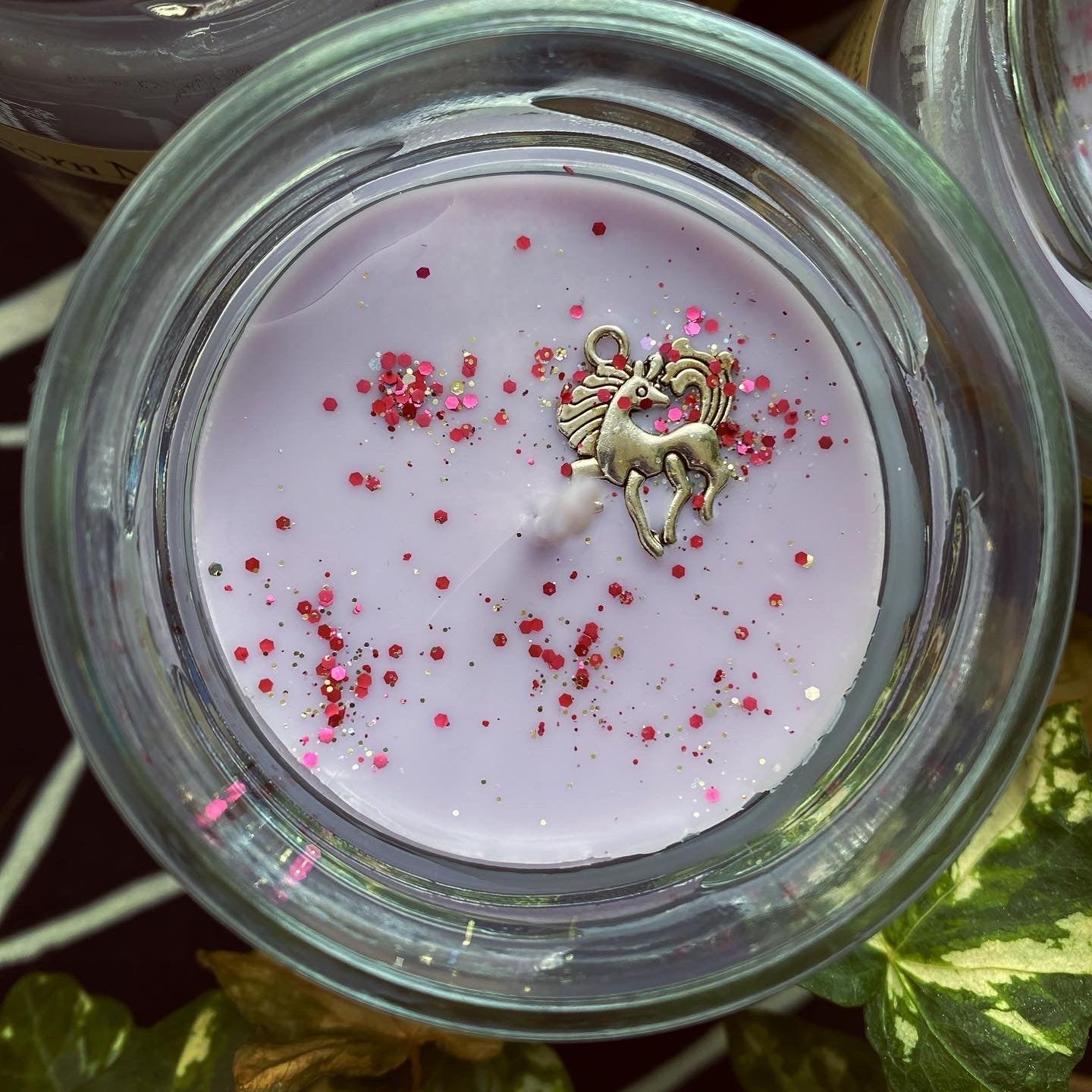 Unicorn magic spirit altar candle