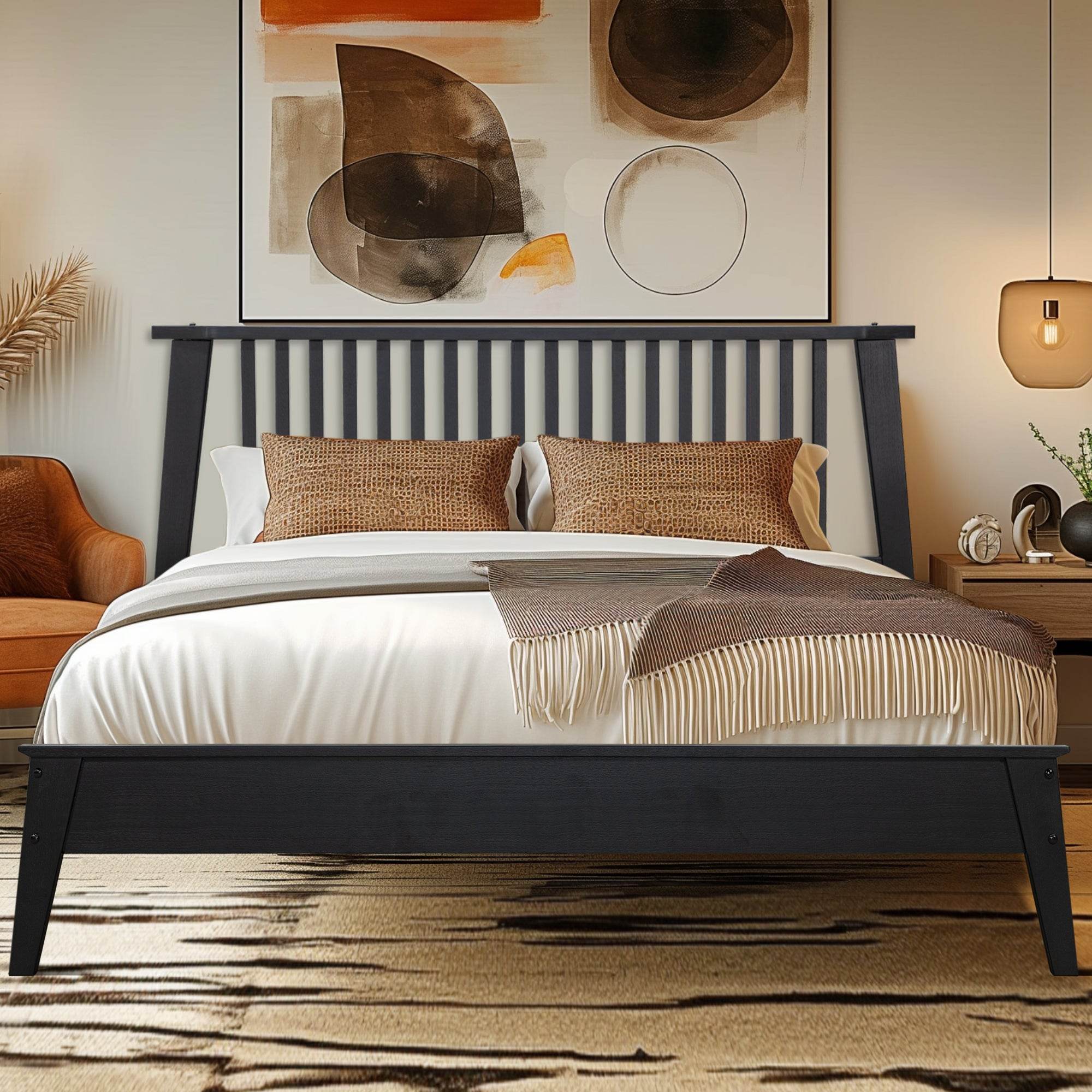 Kaylin Solid Wood Bed Frame