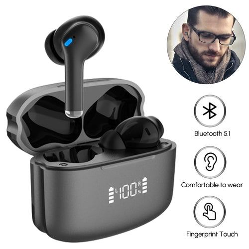 Bluetooth 5.3 Wireless Earbud 60 Hrs Playtime with LED Display for