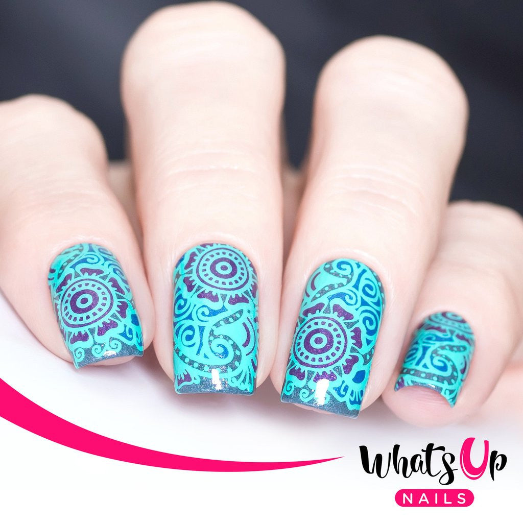 Whats Up - The Art of Henna Stamping Plate
