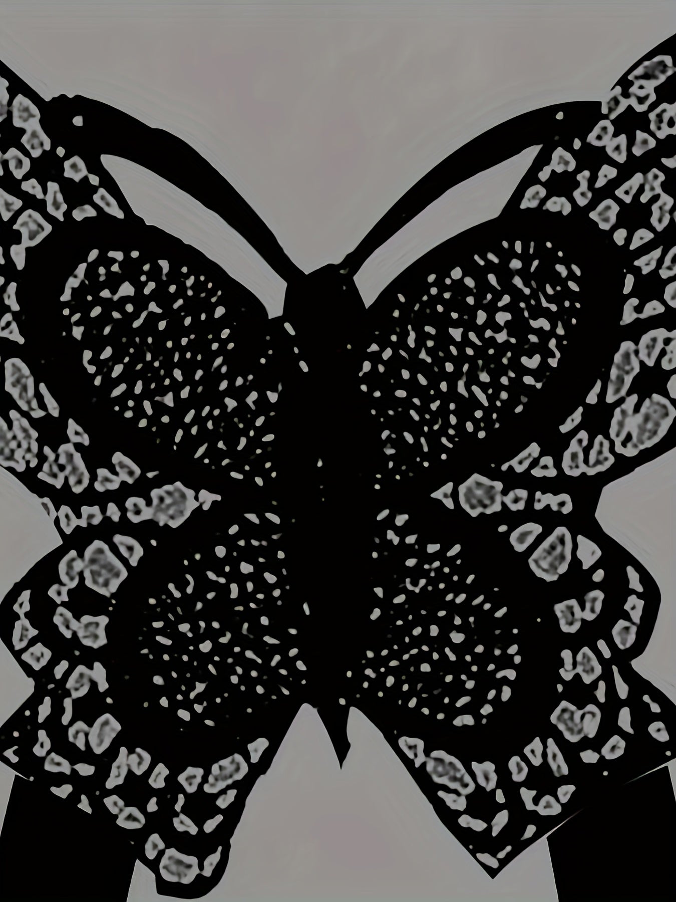 Women's Elegant Fashion Skull Pattern Digital Print Embroidery Butterfly Round Button Splice Vest Top + Flare Pants