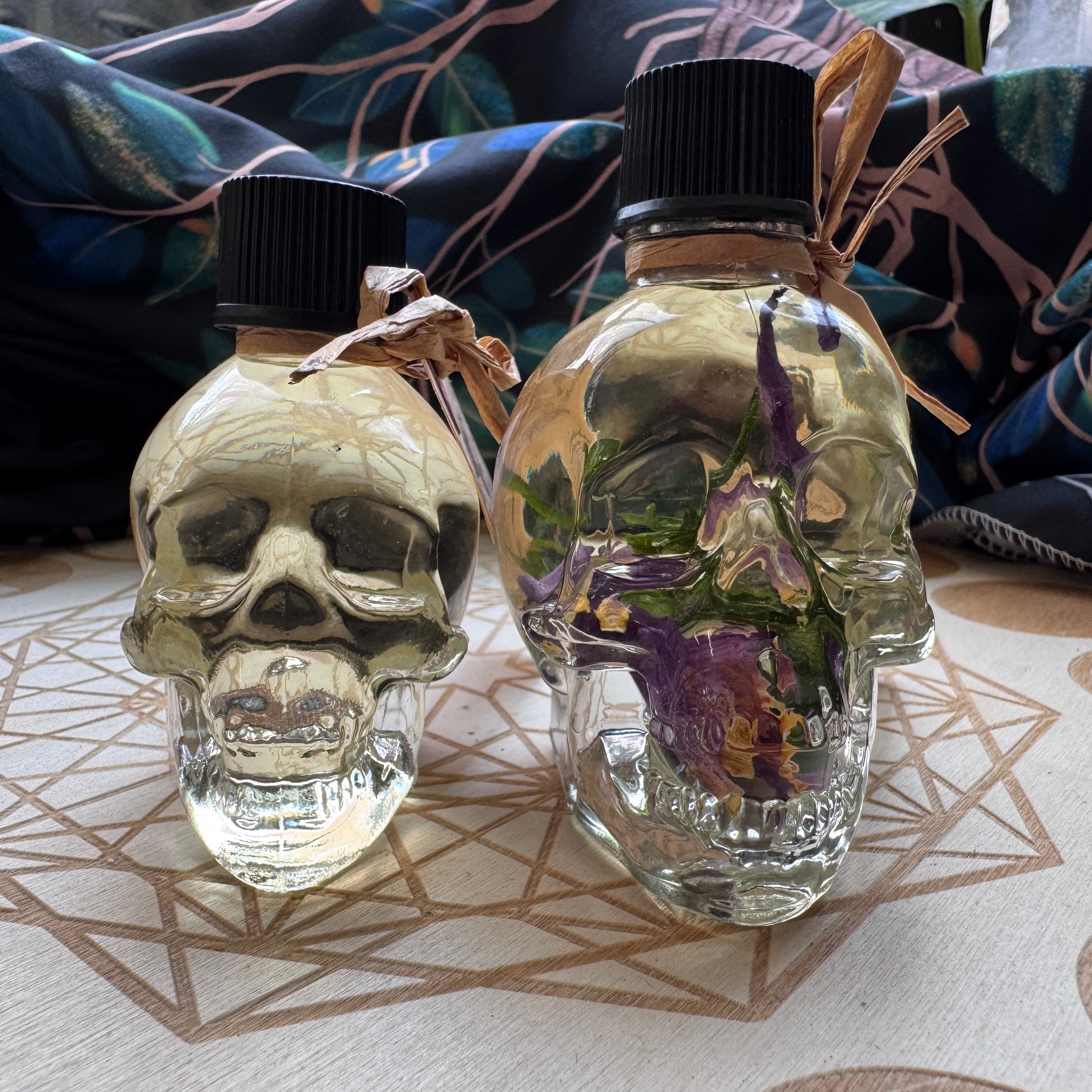 Skull Shaped Oil Bottles