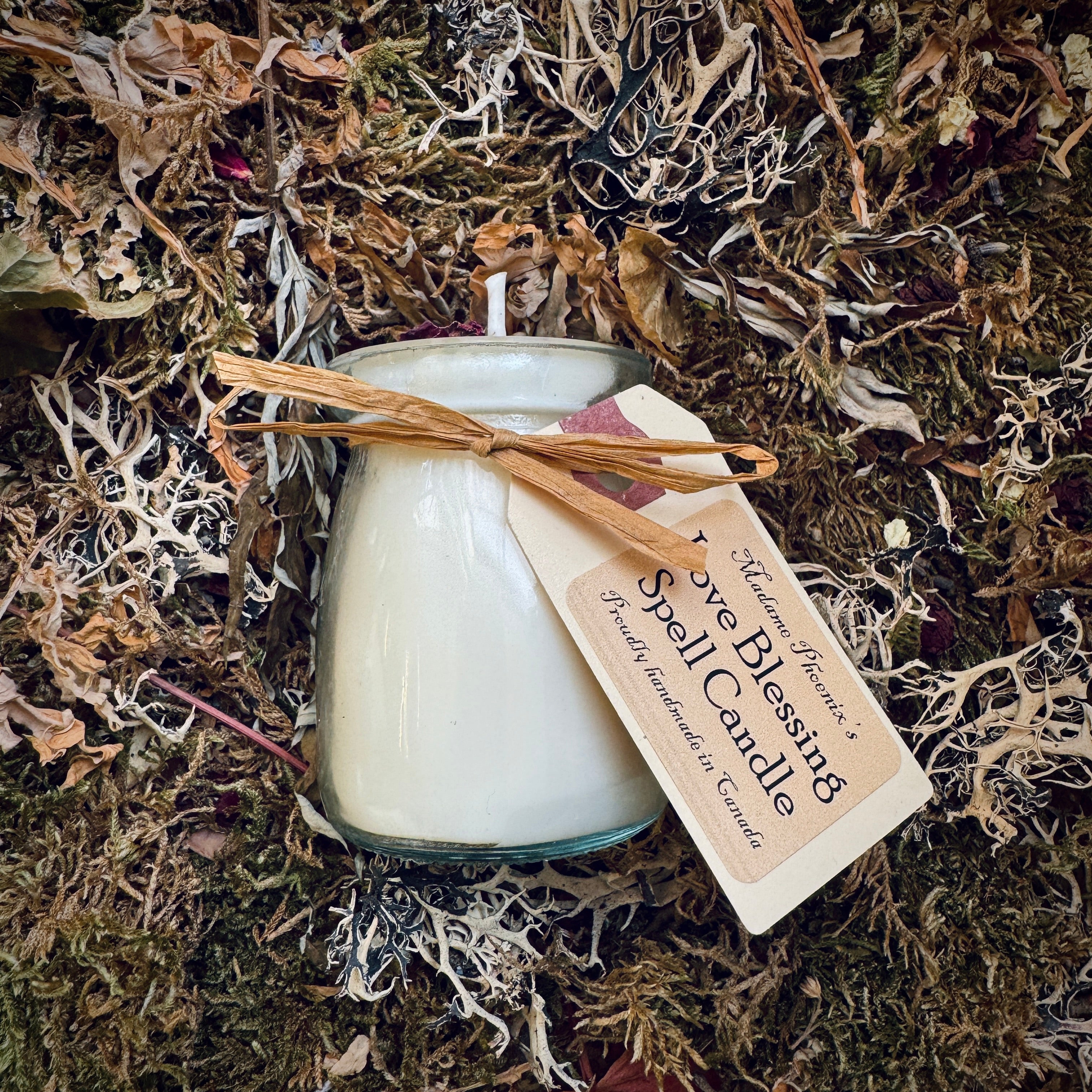 Love Blessing Mini Spell Candles with Essential Oil Magical Blend