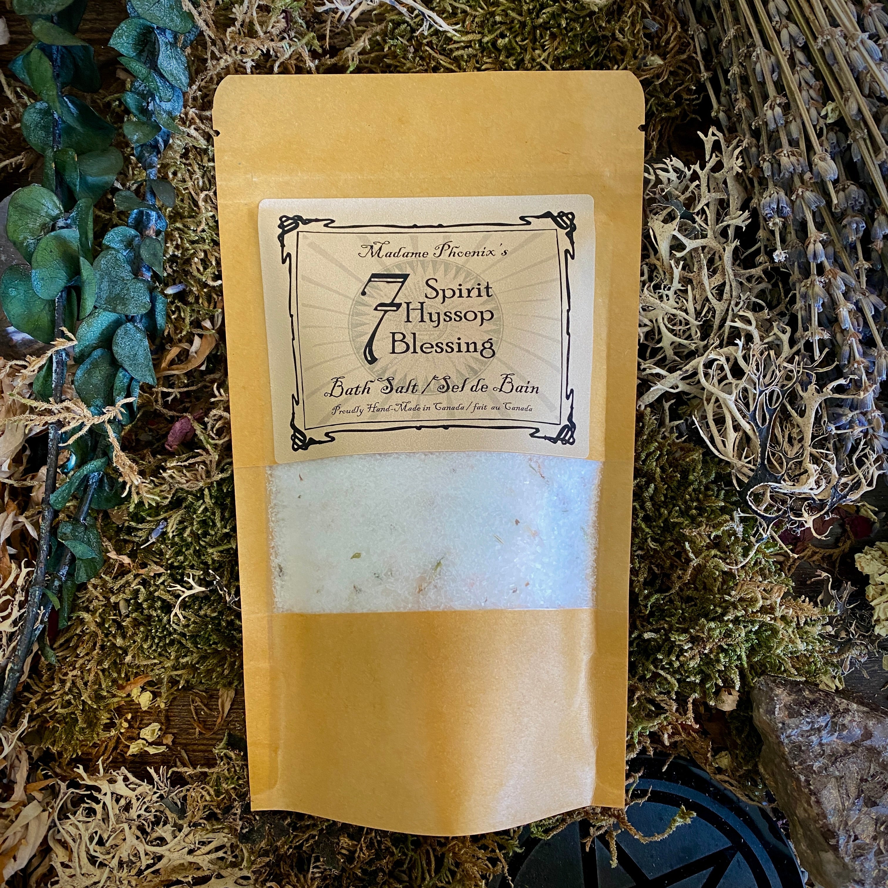 7 holy hyssop bath salt