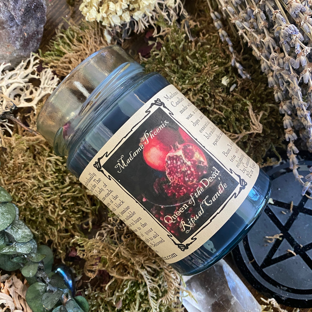 Queen of the Dead Samhain Altar Candle