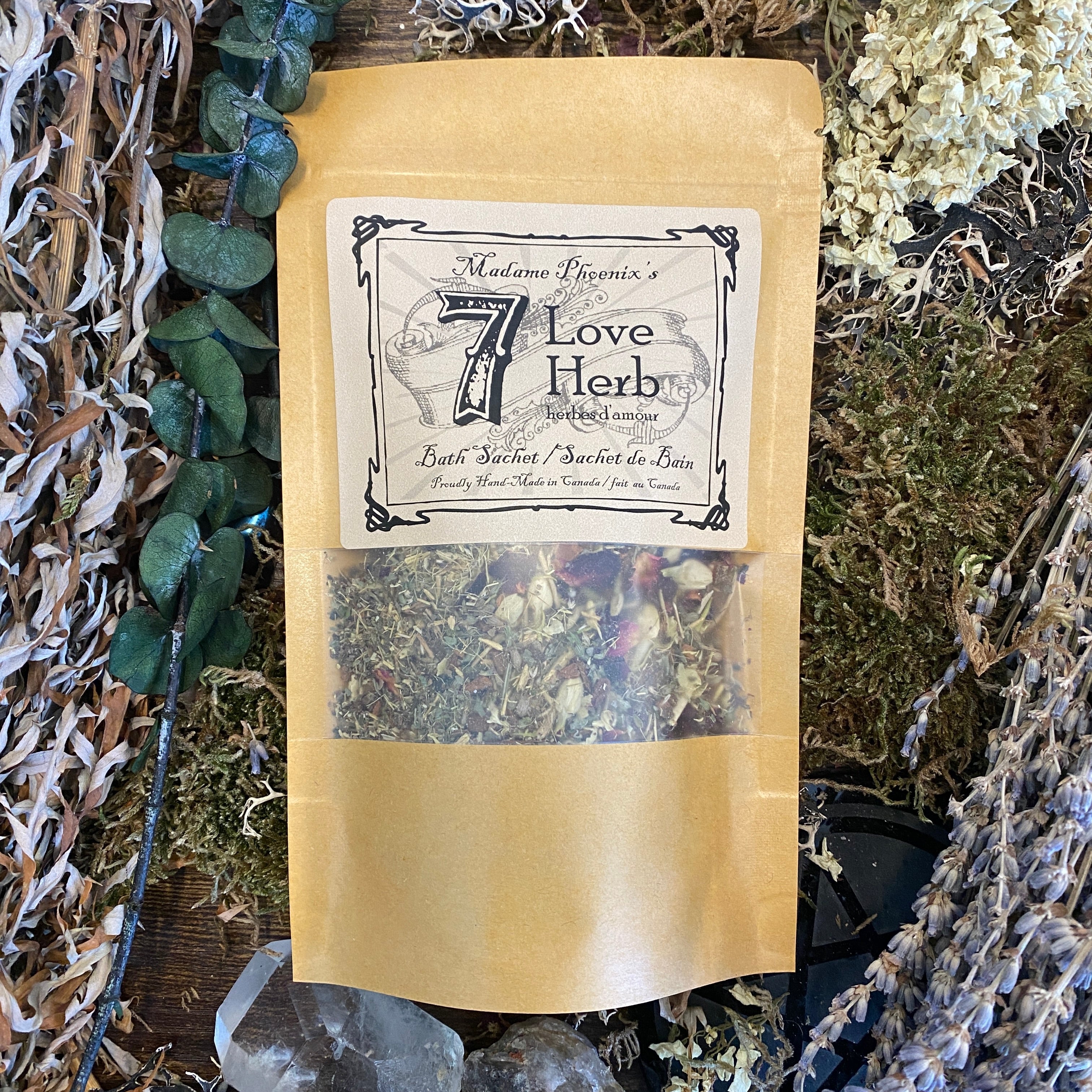 7 Love Herb Spiritual Bath Sachet