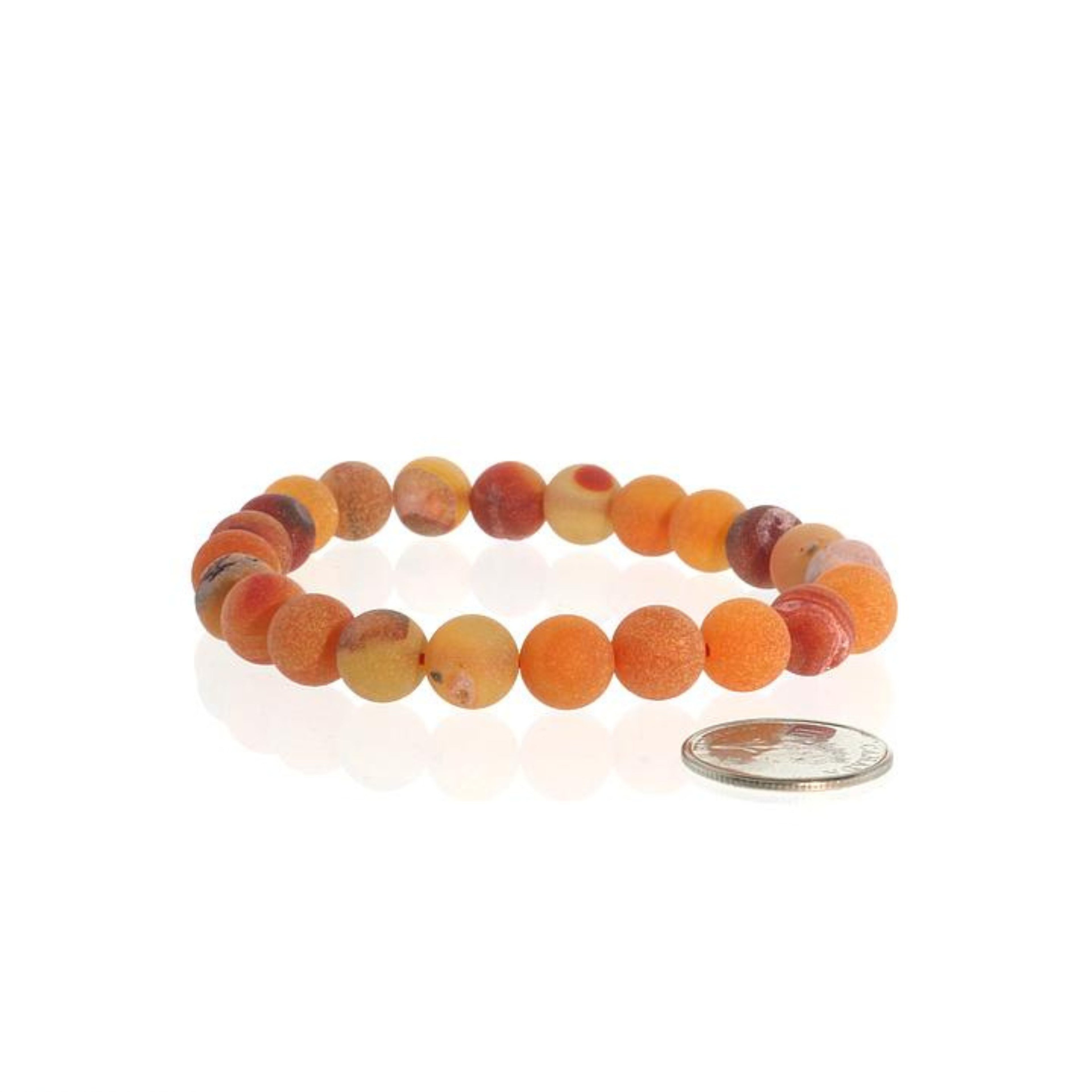 Agate Druzy Bead Bracelet