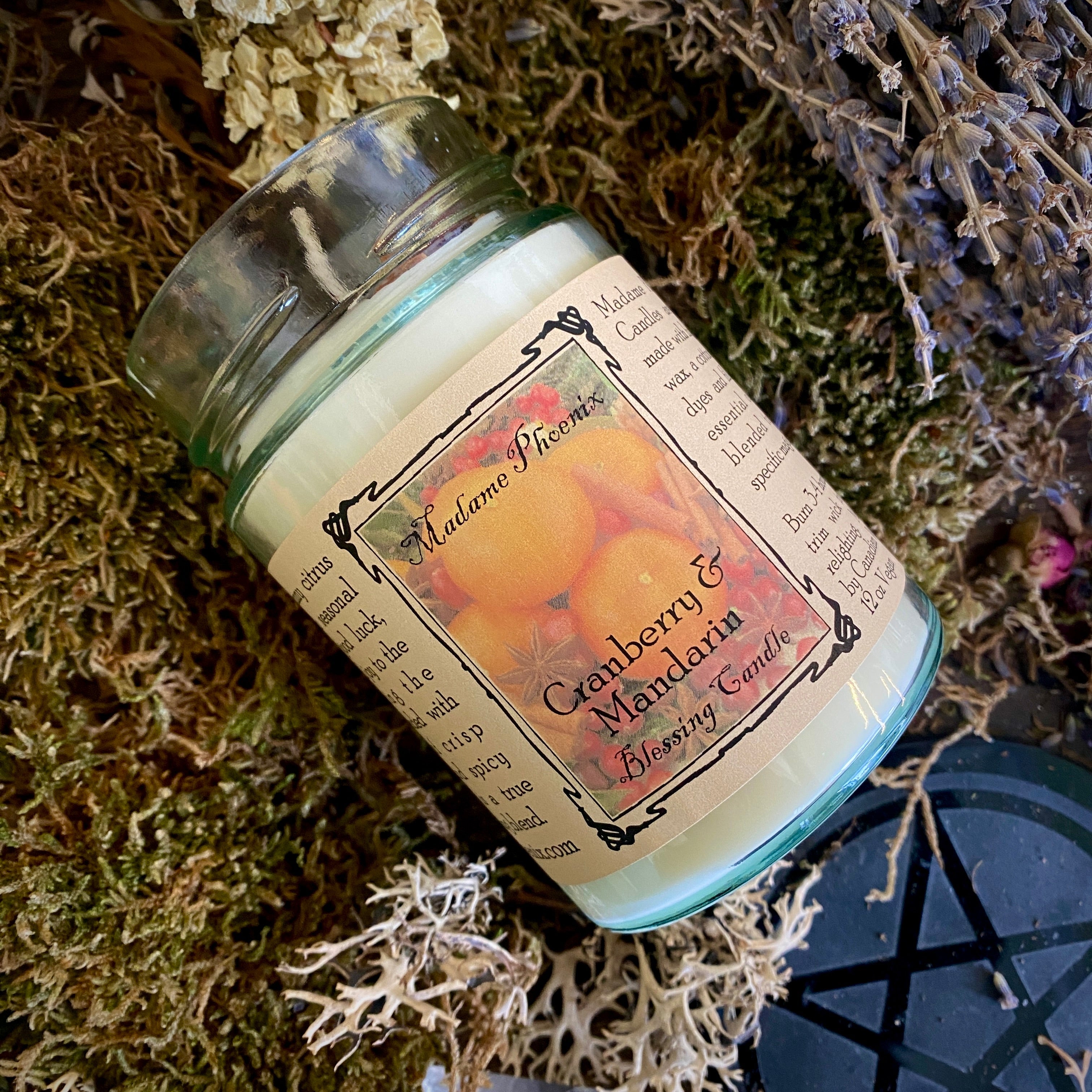Cranberry & Mandarin Solstice Blessing Holiday Candle