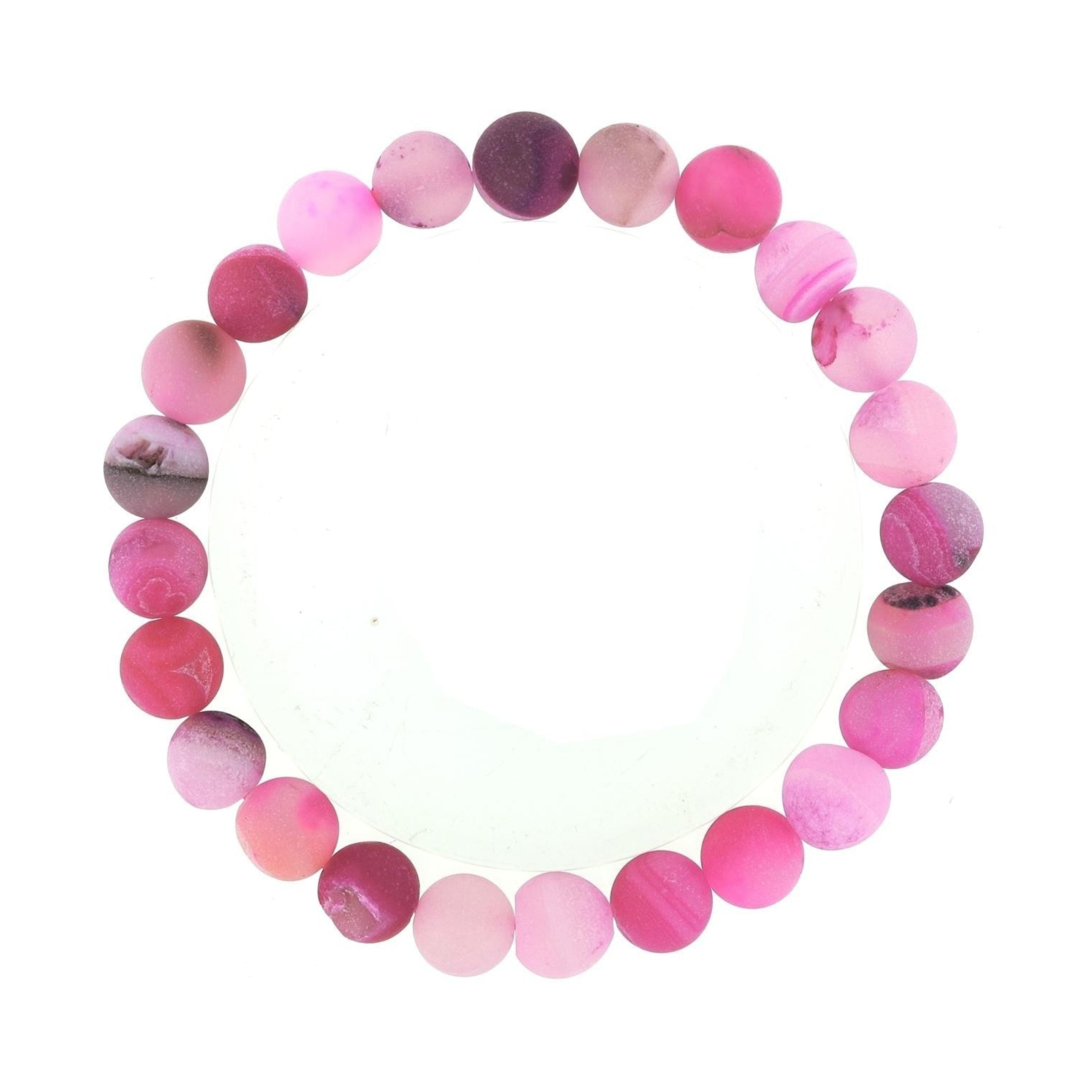 Agate Druzy Bead Bracelet