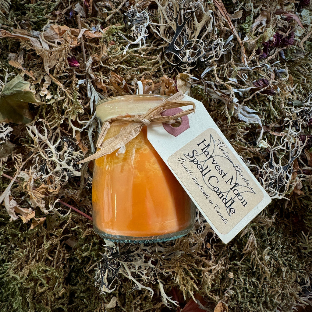 Harvest Moon Blessing Mini Spell Candles with Essential Oil Magical Blend