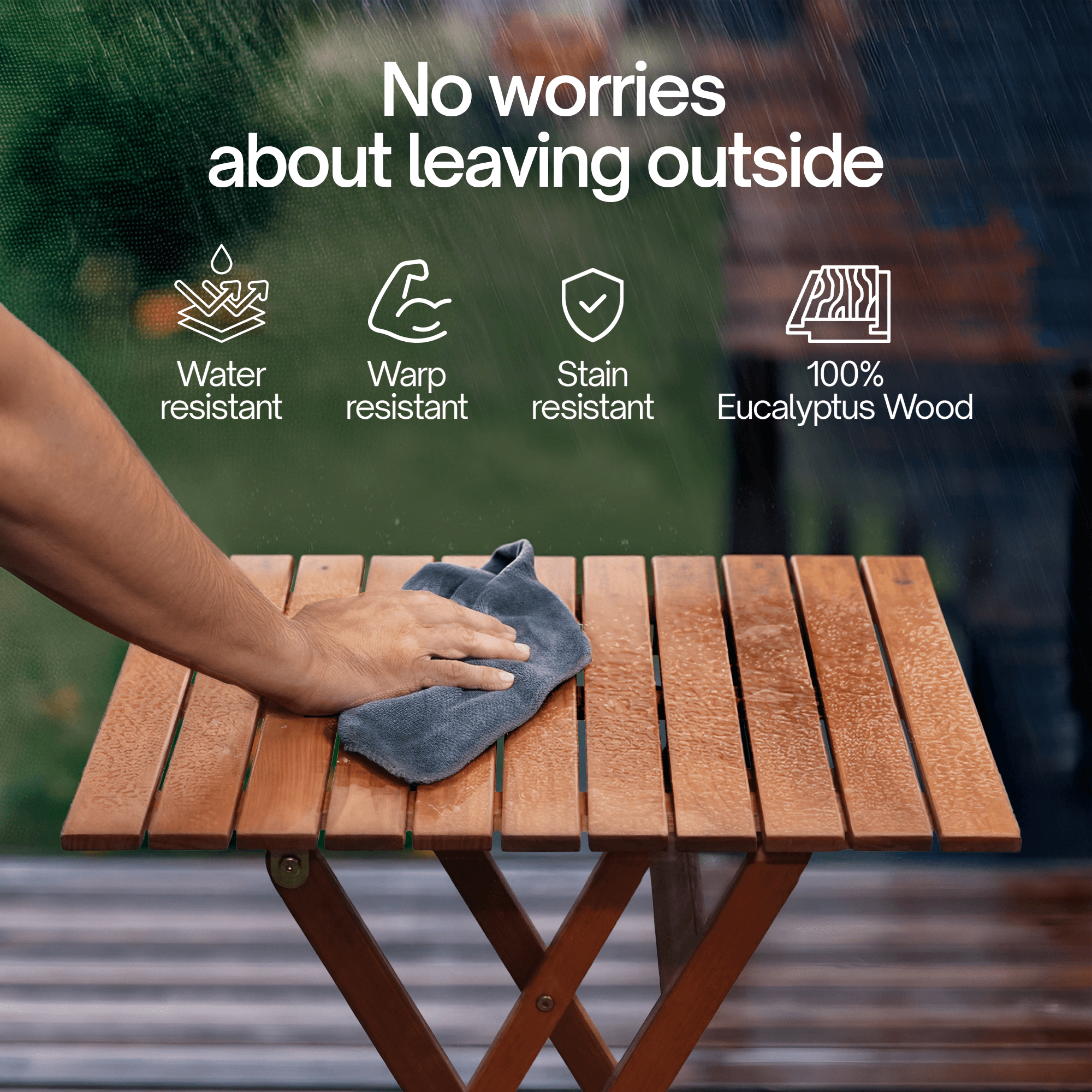 Foldable Bistro Table and Chairs Set