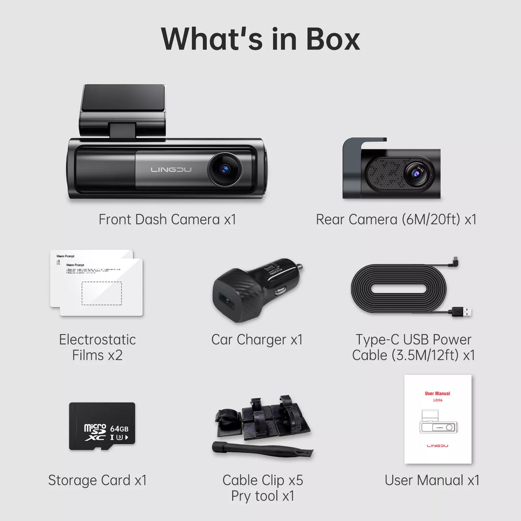 LINGDU LD06 5K Front and Rear Front and Rear