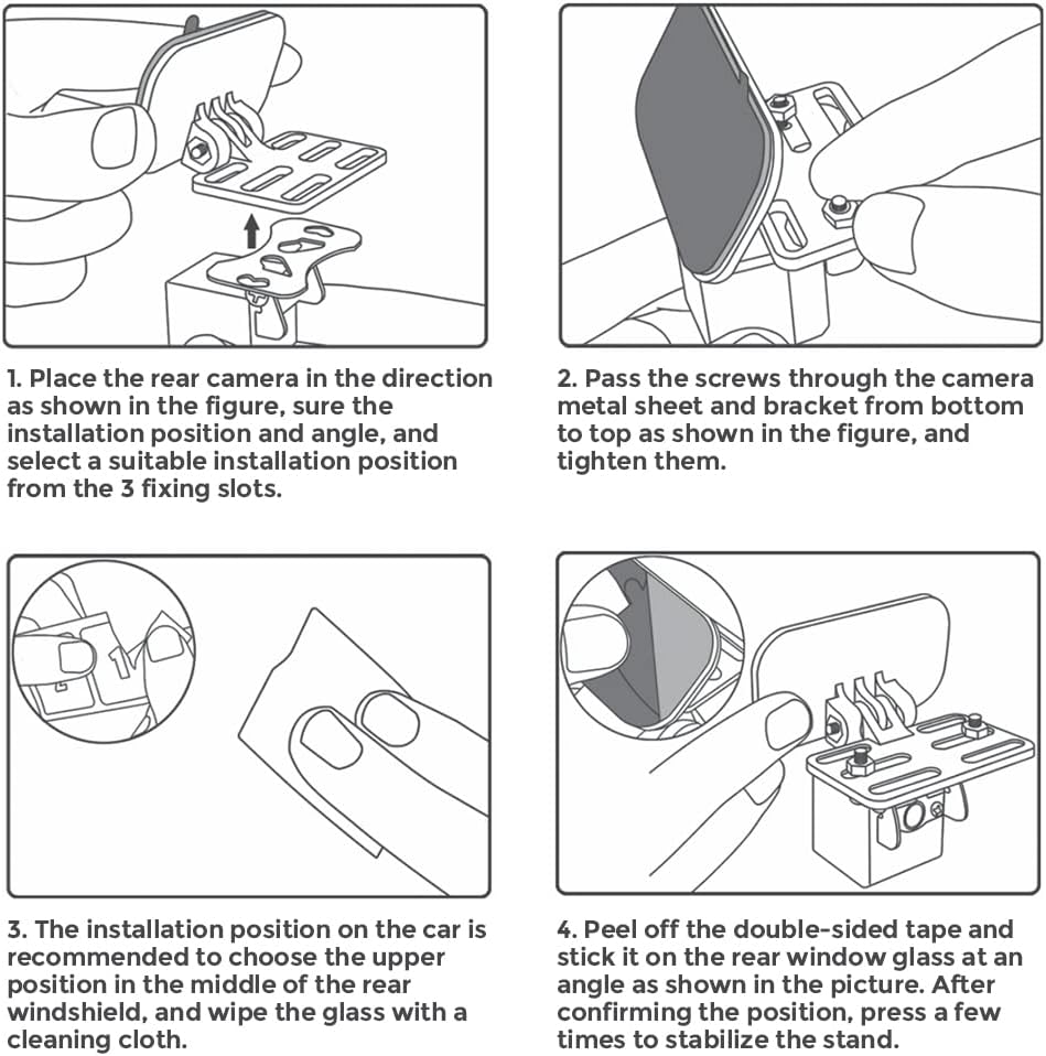 Rear Camera Holder Rear Window Bracket
