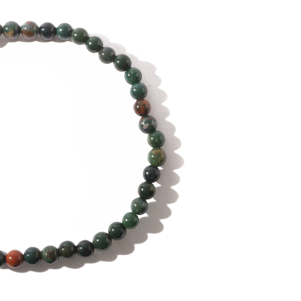 Bloodstone Round Bracelet