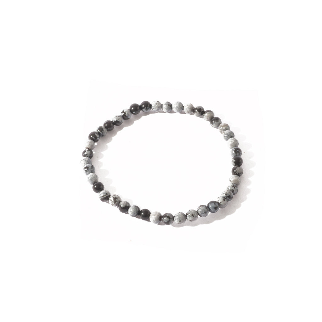 Obsidian Bead Bracelet