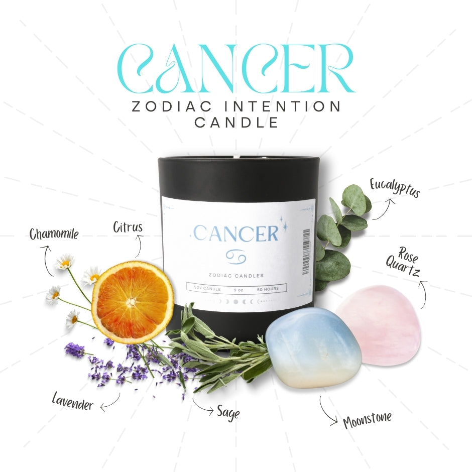 Crystal Zodiac Candle
