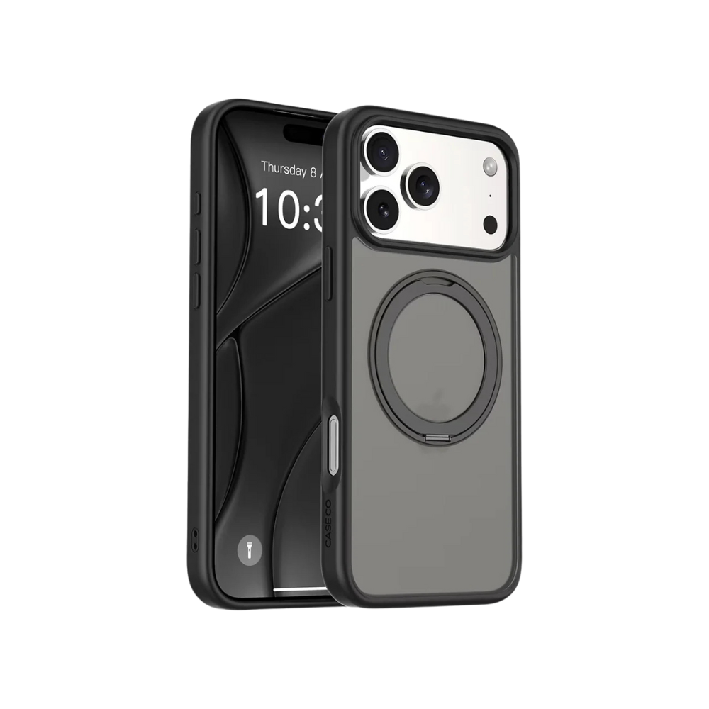 Coque Caseco hybride avec support Anneau MagSafe intégré pour Phone 17 Pro Max
