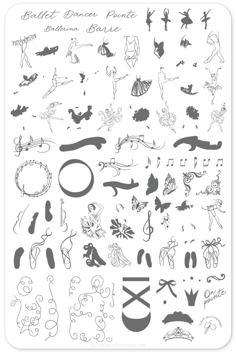 Clear Jelly Stamper - On Pointe