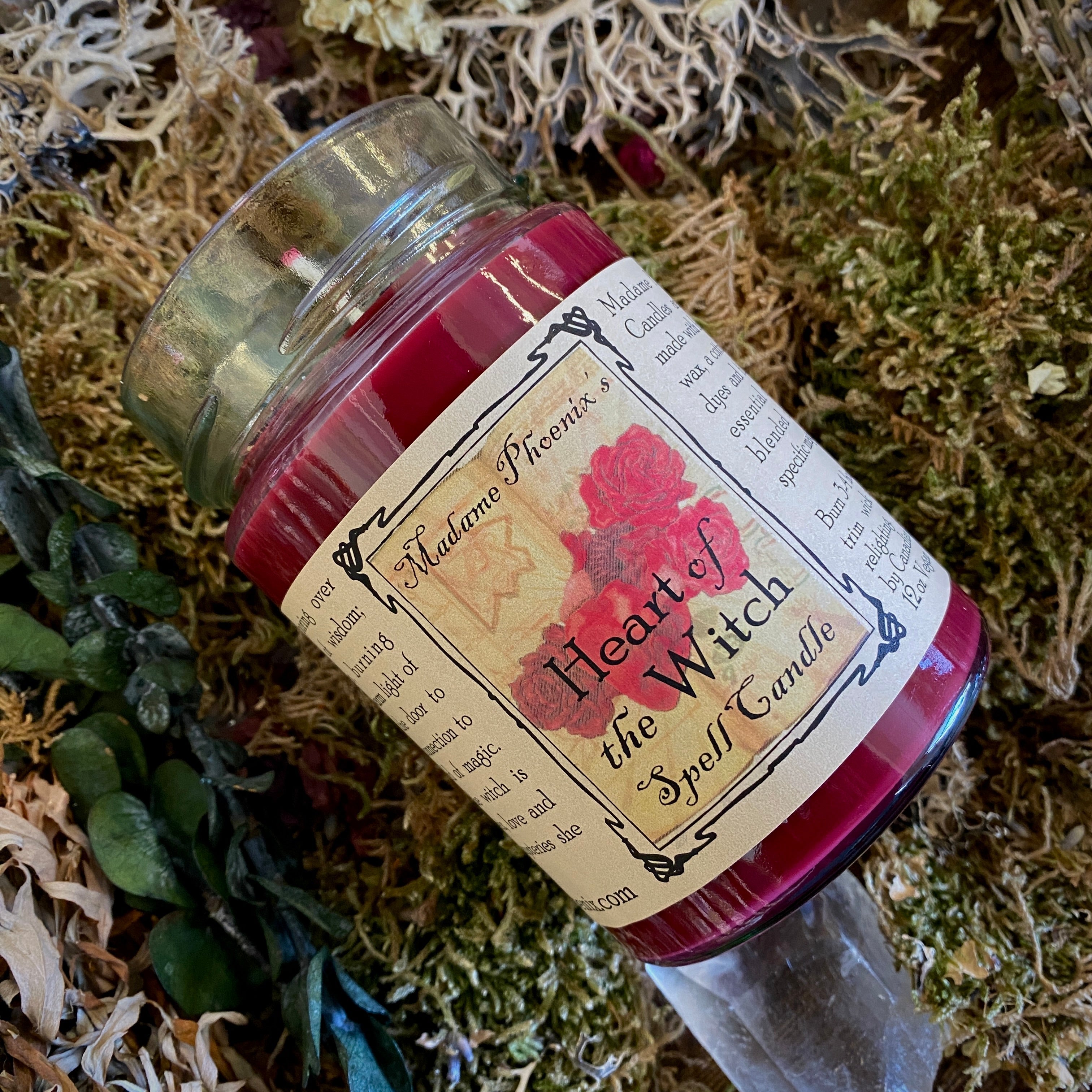 Heart of the Witch Ritual Spell Candle