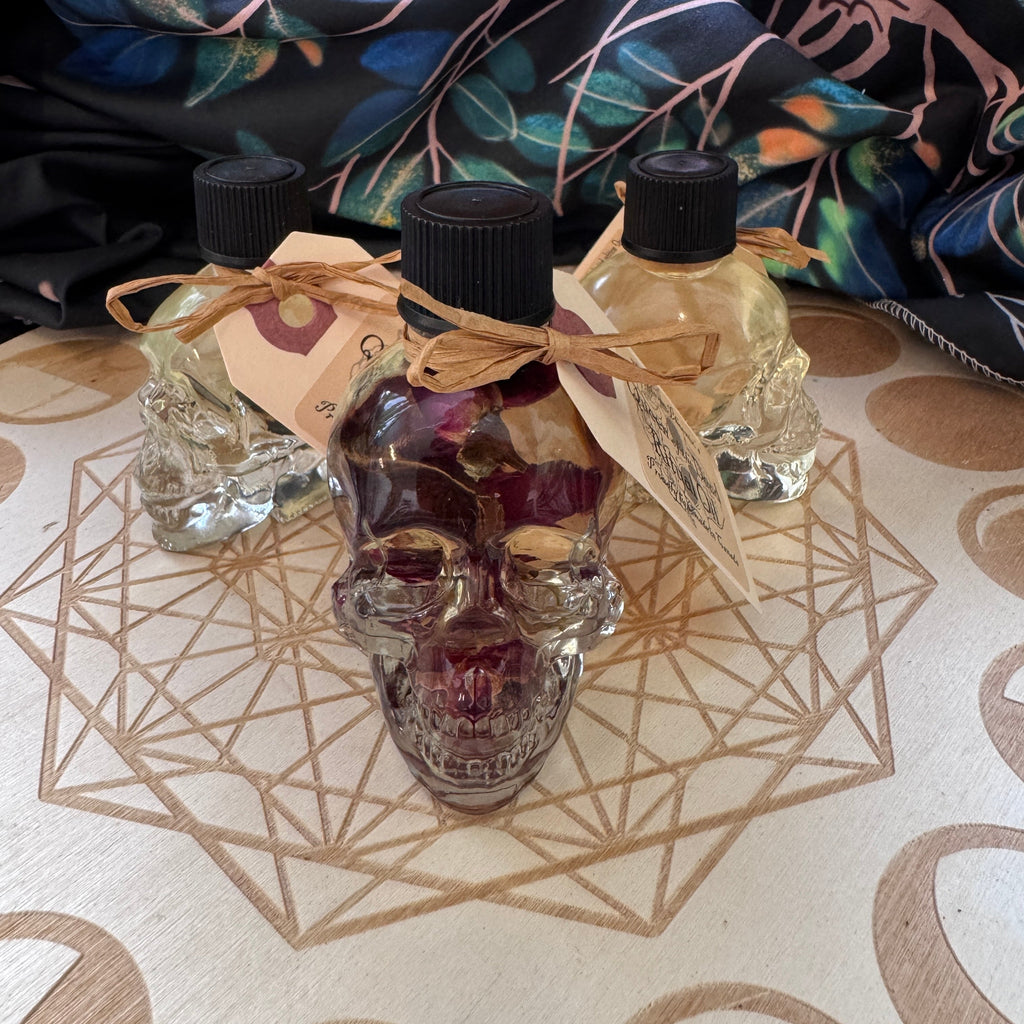 Skull Shaped Oil Bottles