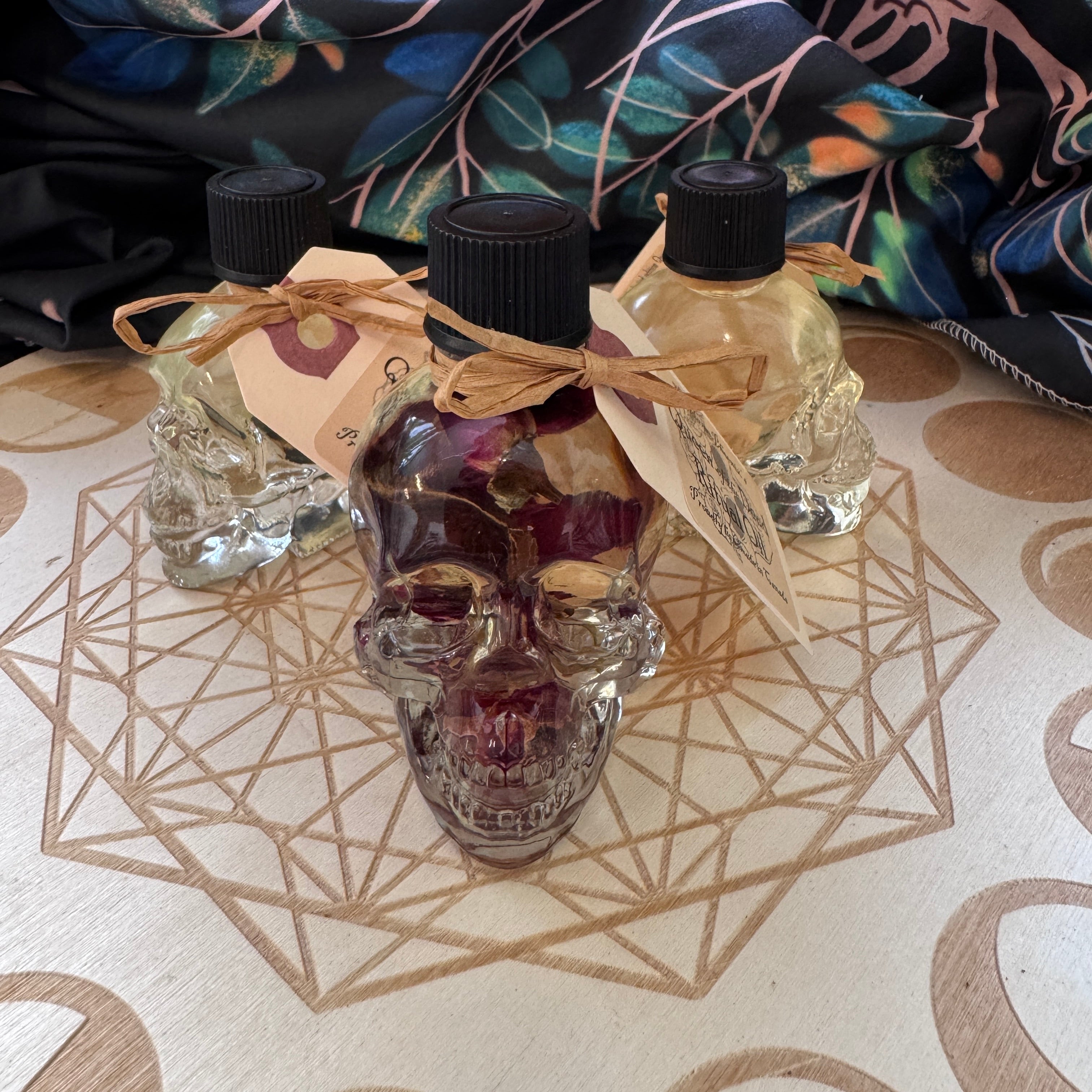 Skull Shaped Oil Bottles