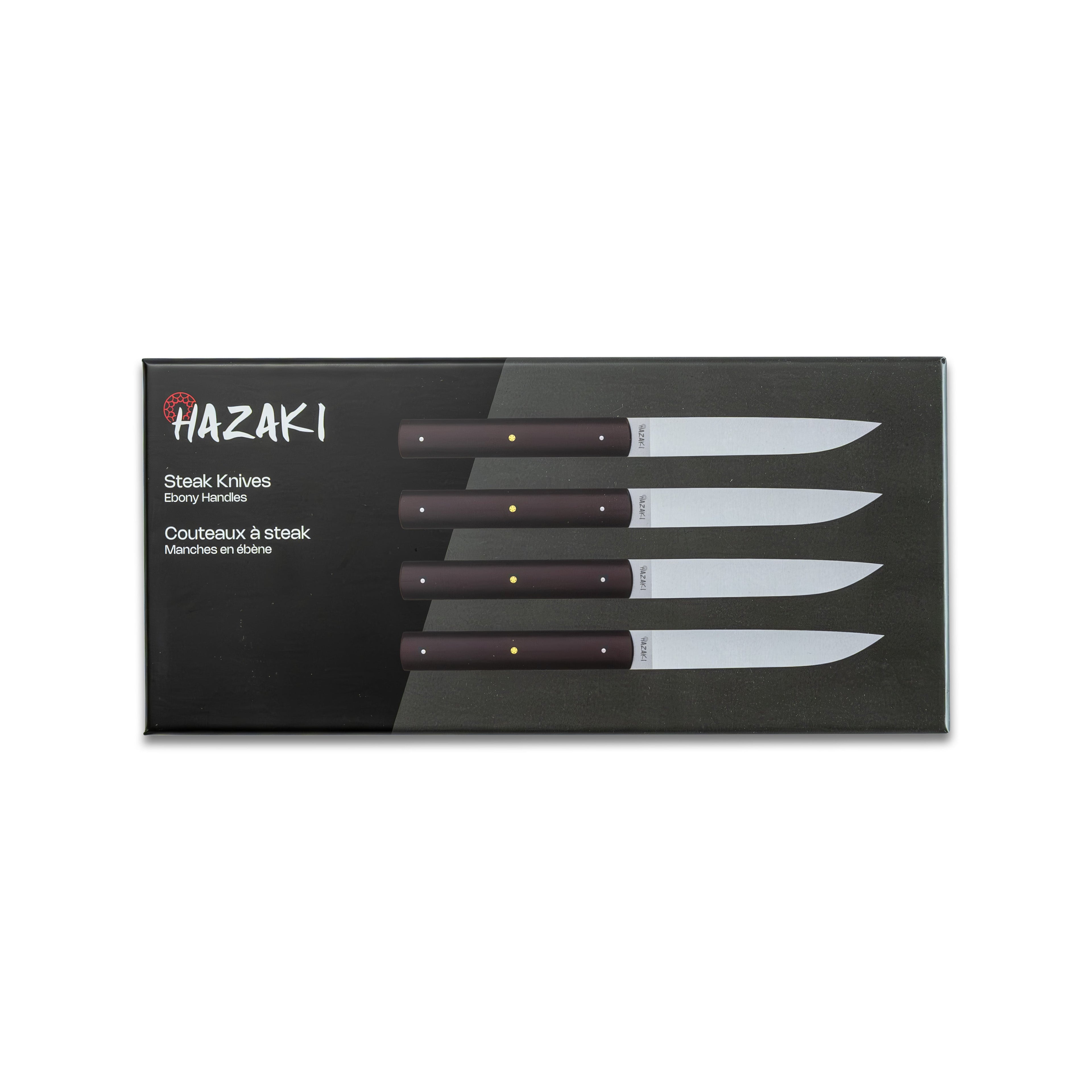 Hazaki Steak Knives 4 pc Kit - Blackwood