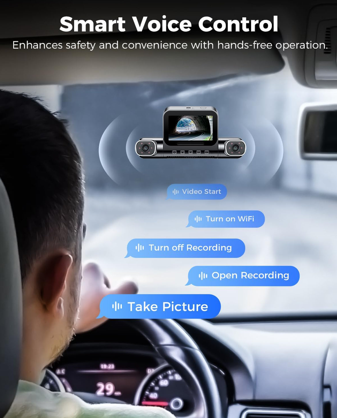 AZDOME M660 4 Channel 360° Dash Cam with 128GB eMMC, 2.5K+1K+1K+1K Dashcam