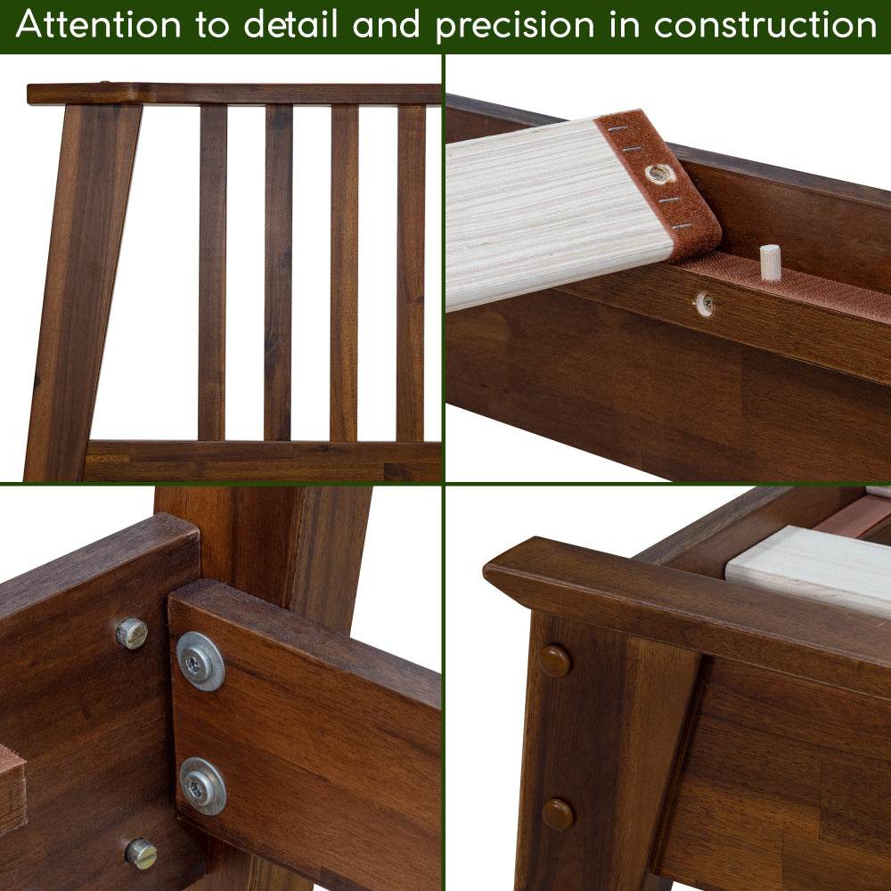 Kaylin Solid Wood Bed Frame & Nightstand Bedroom Set