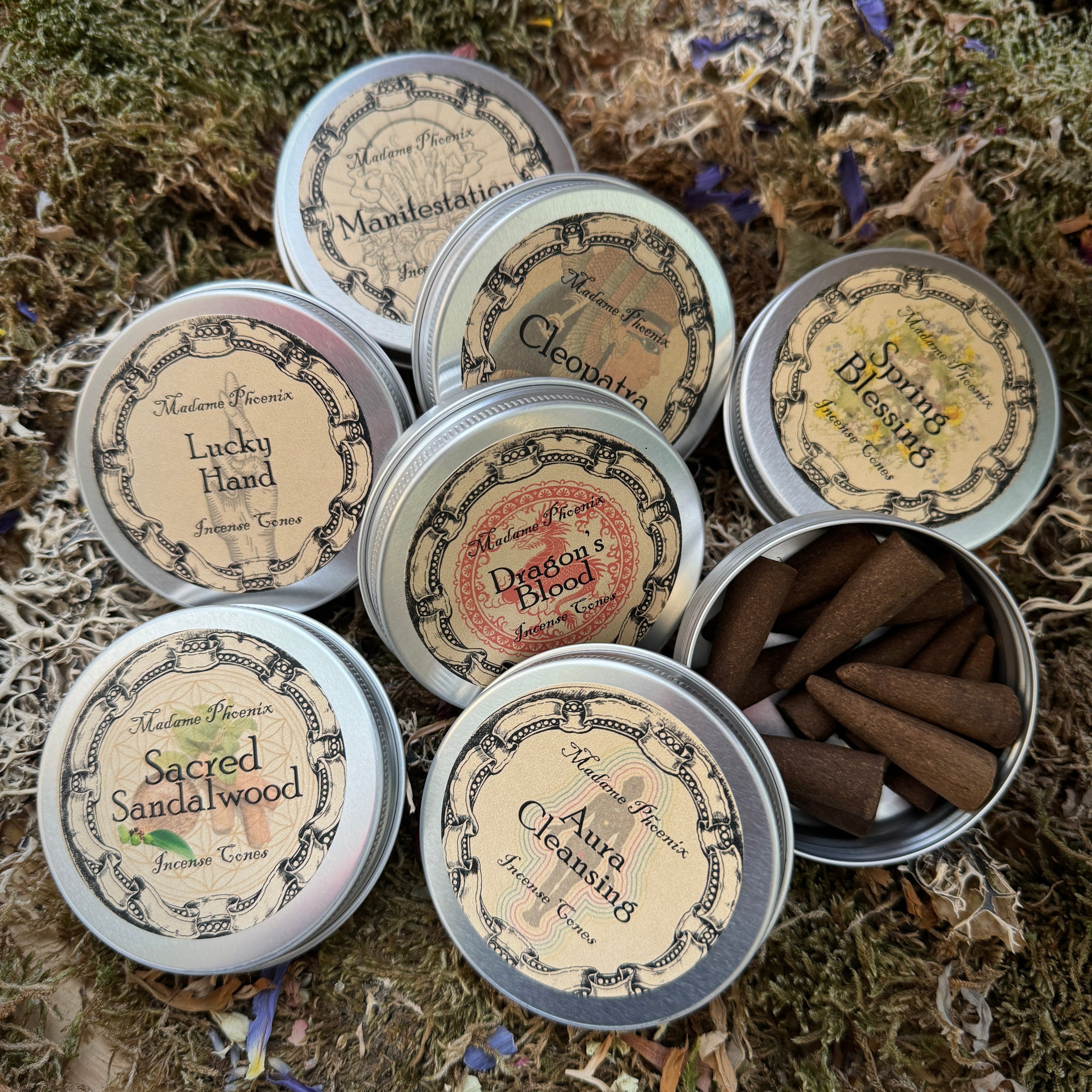 Cone Incense - 1 Tin of 12 Cones