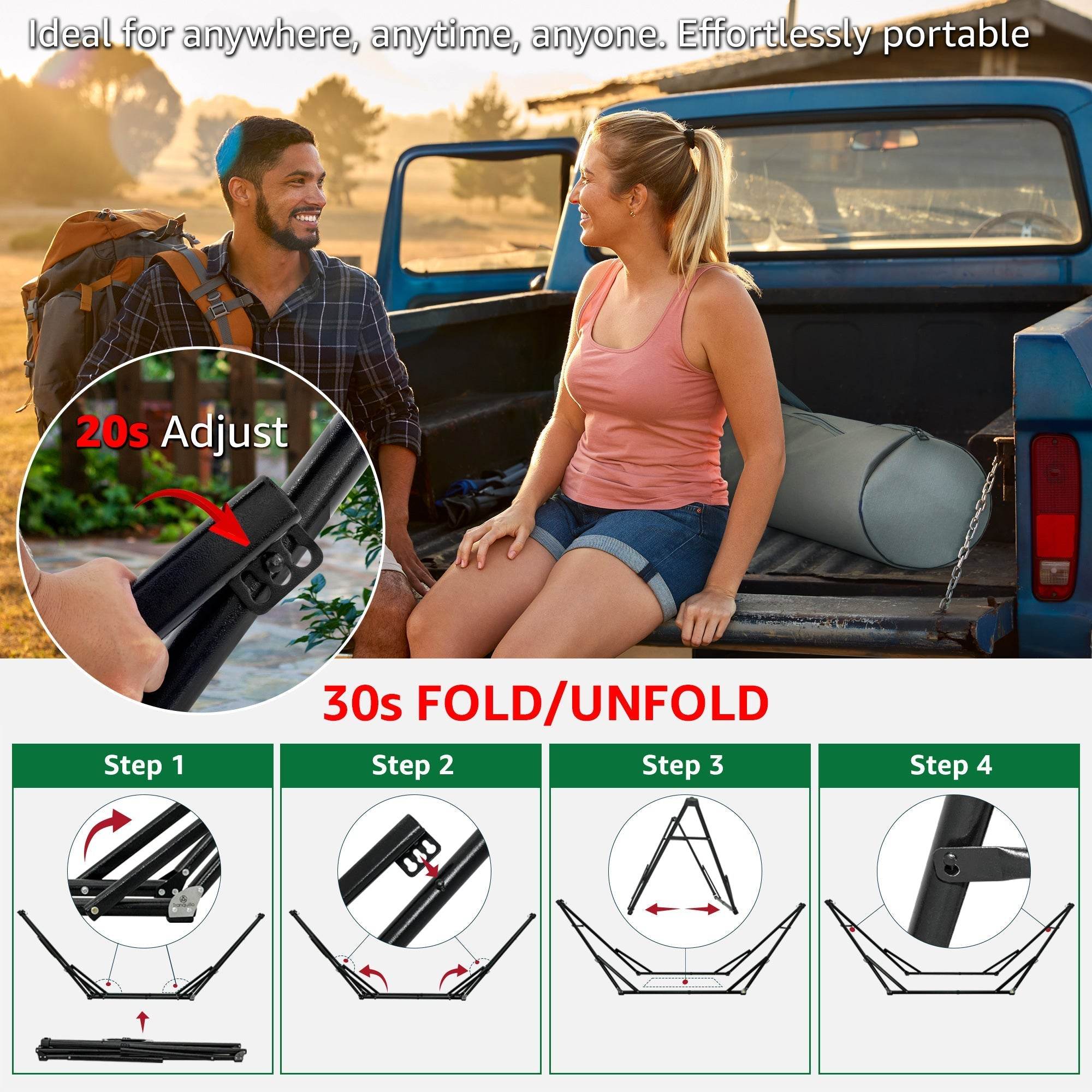 Tranquillo Unity Canvas Hammock Stand