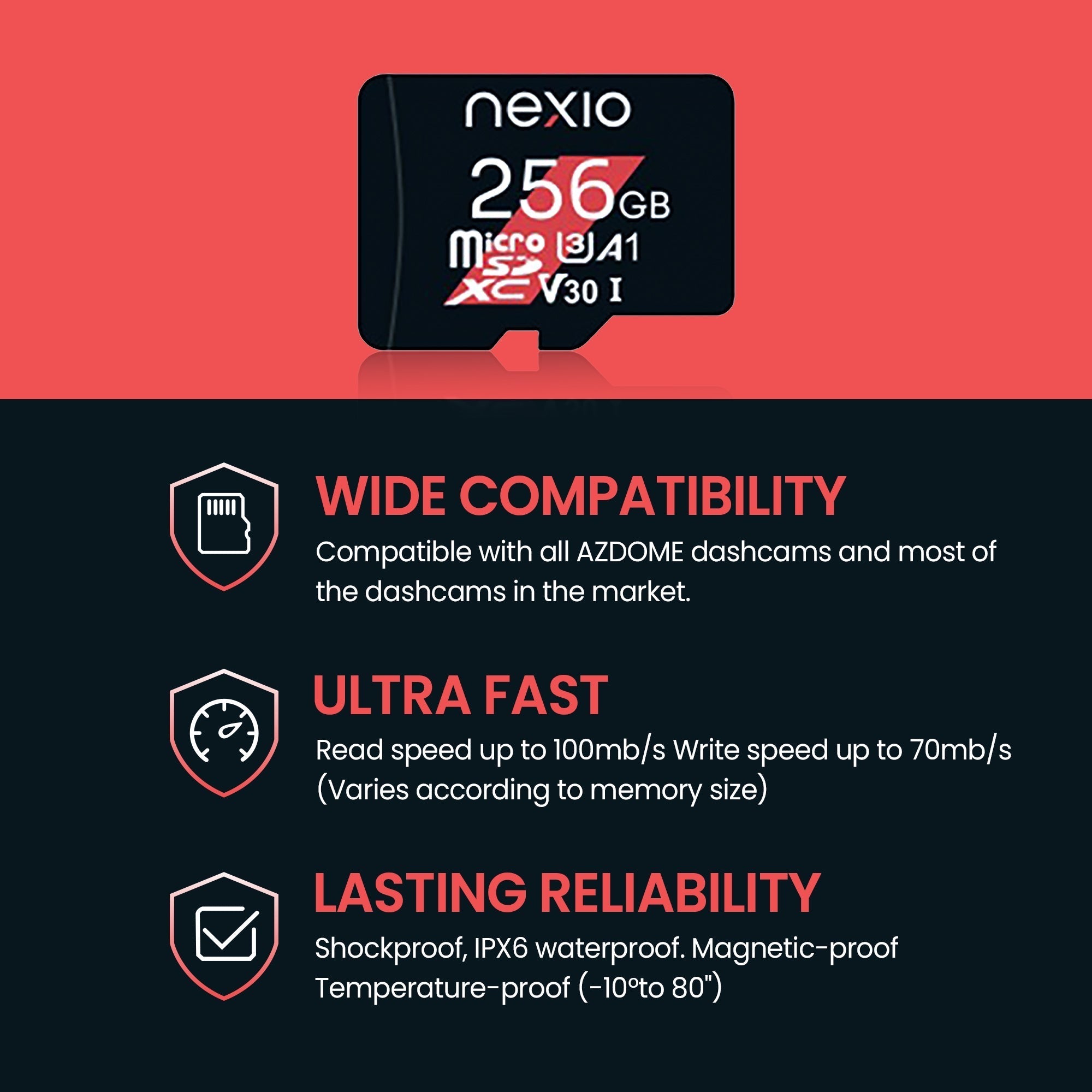 NEXIO High Speed Micro SD/TF card Capacity 256GB