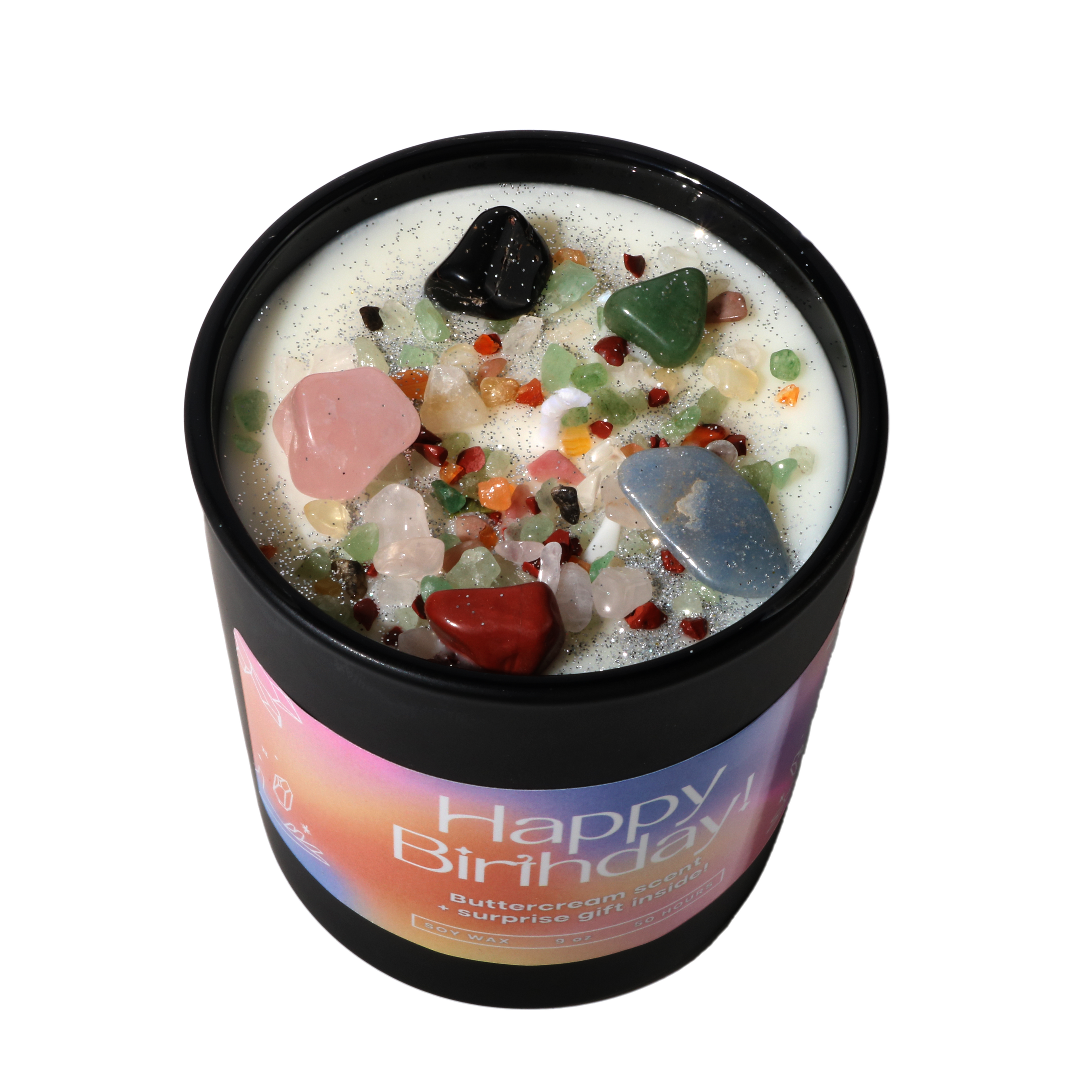 Happy Birthday Candle 🎉 Crystal Surprise Inside